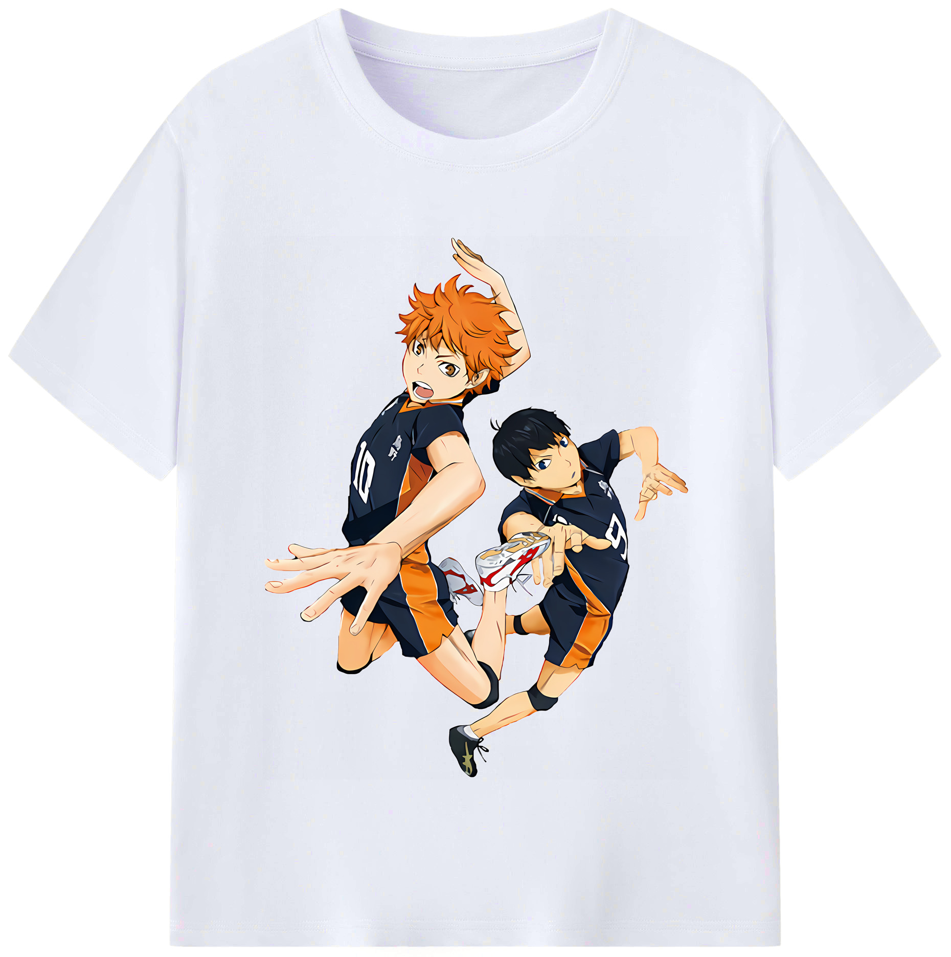 （画像用） ハイキュー!! Haikyu!! レディースカジュアルプリントTシャツ（綿100％）