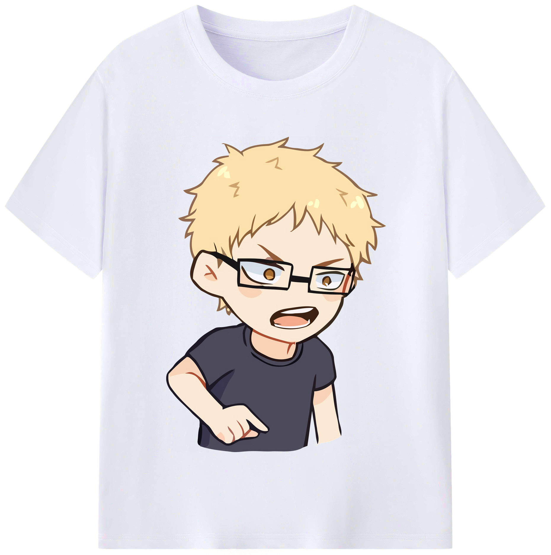 （画像用） ハイキュー!! Haikyu!! レディースカジュアルプリントTシャツ（綿100％）