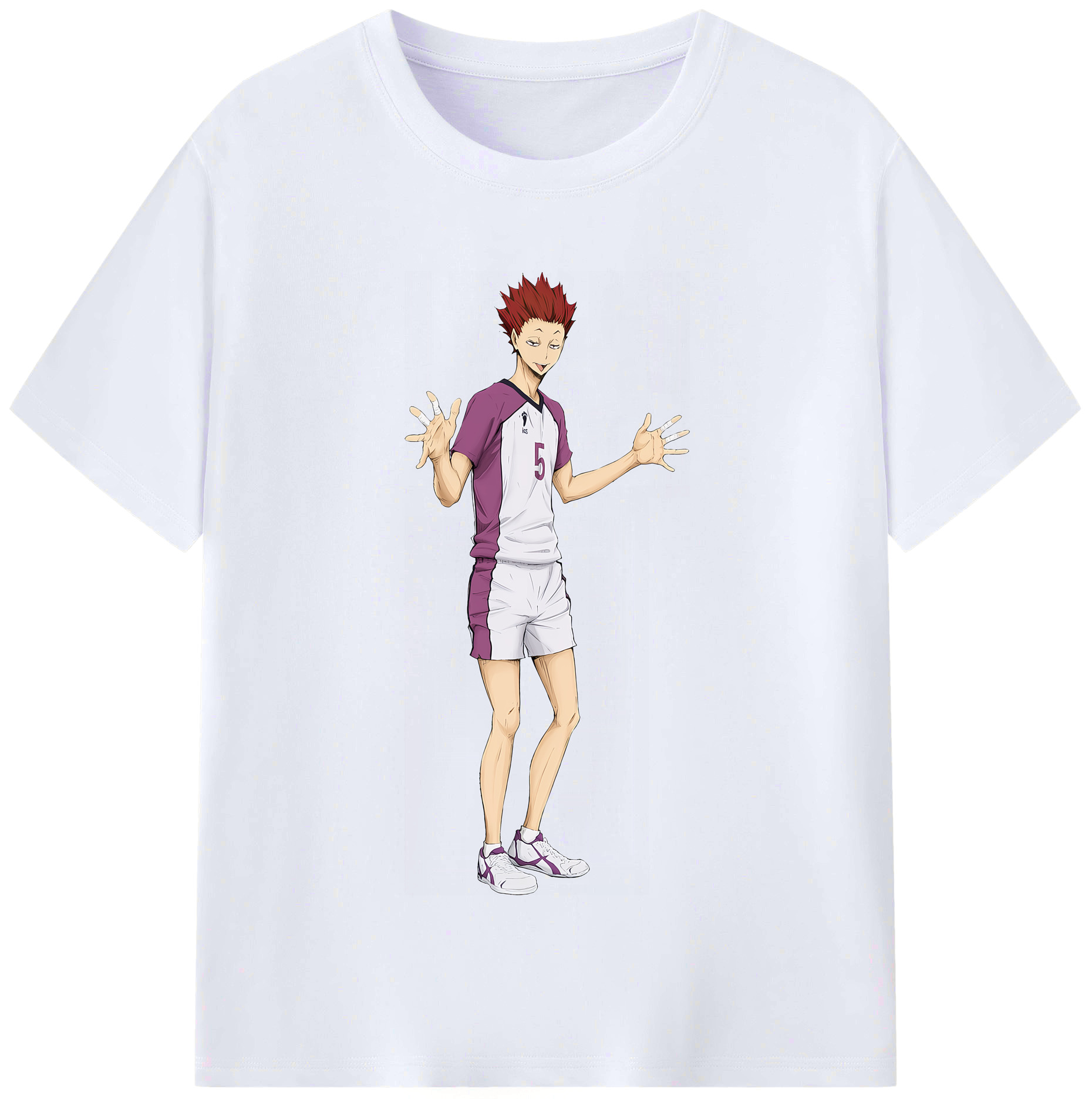 （画像用） ハイキュー!! Haikyu!! レディースカジュアルプリントTシャツ（綿100％）