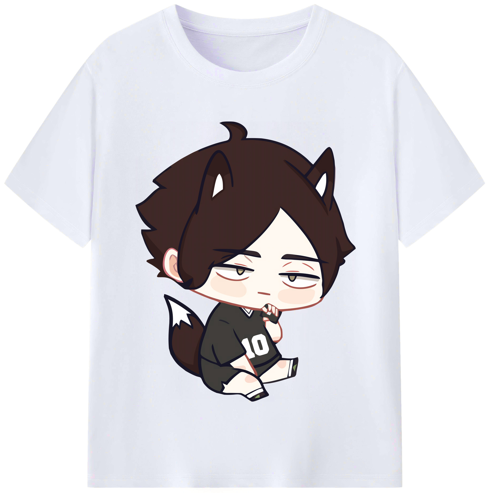 （画像用） ハイキュー!! Haikyu!! レディースカジュアルプリントTシャツ（綿100％）