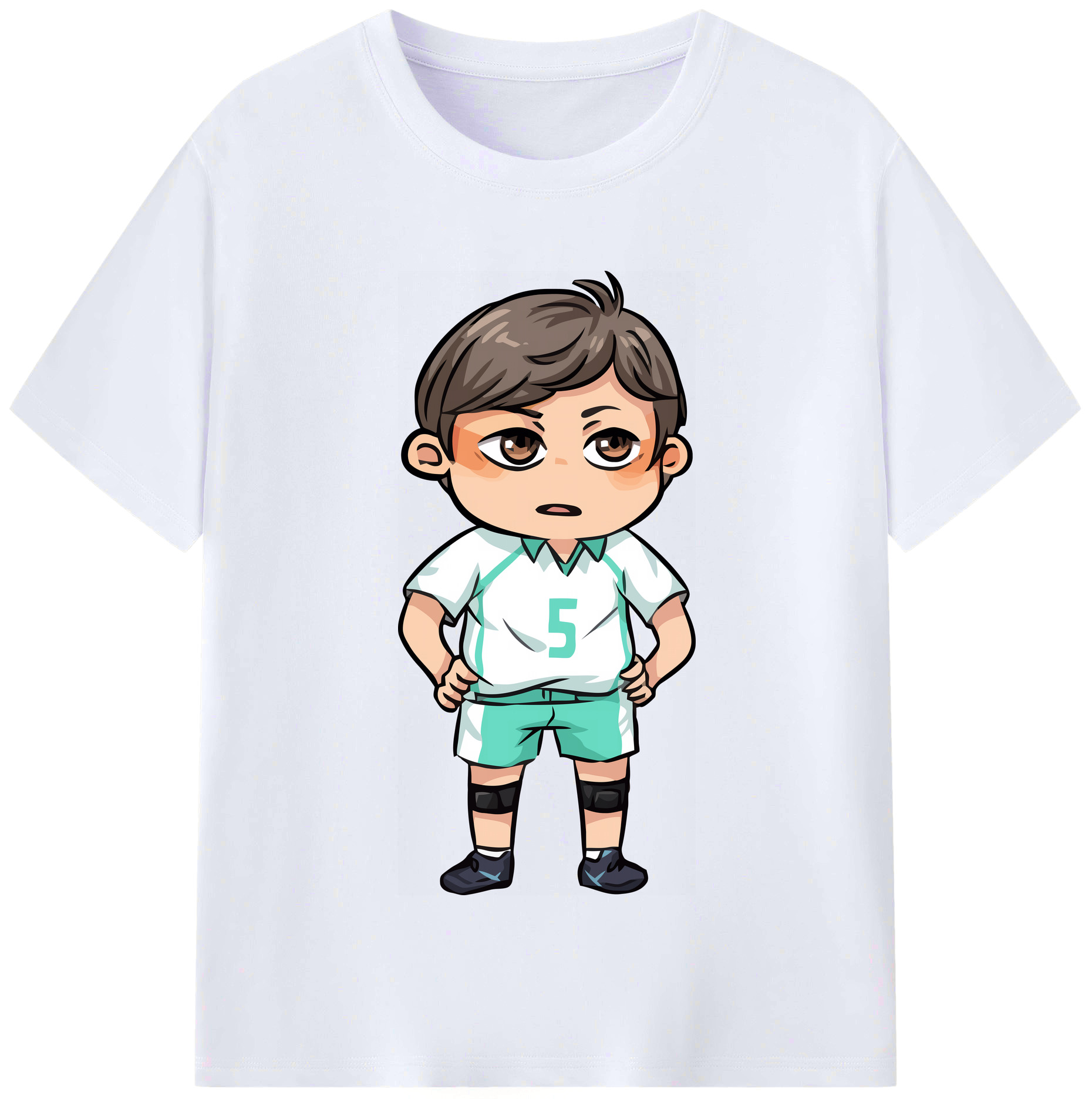 （画像用） ハイキュー!! Haikyu!! レディースカジュアルプリントTシャツ（綿100％）