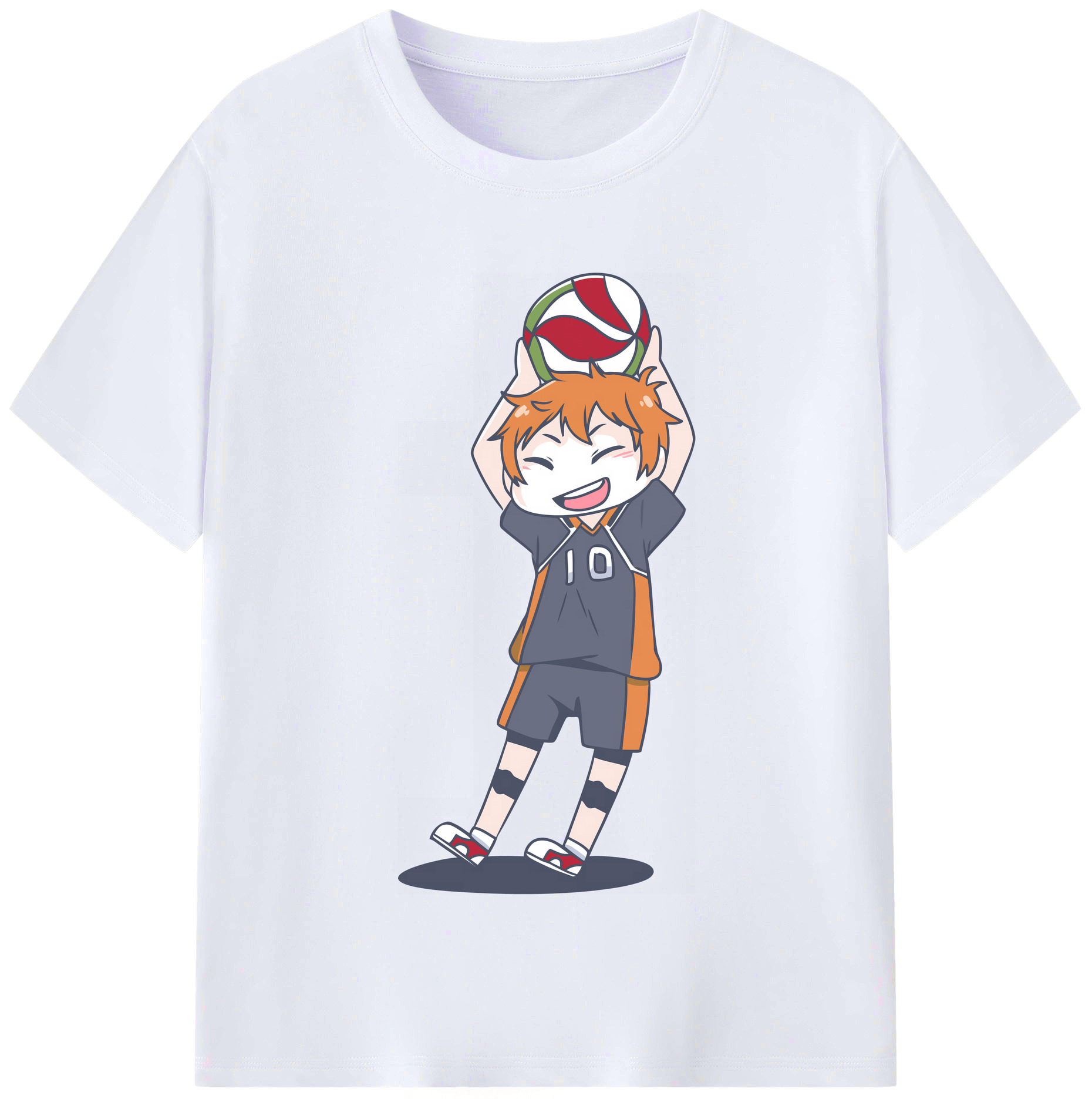 （画像用） ハイキュー!! Haikyu!! レディースカジュアルプリントTシャツ（綿100％）