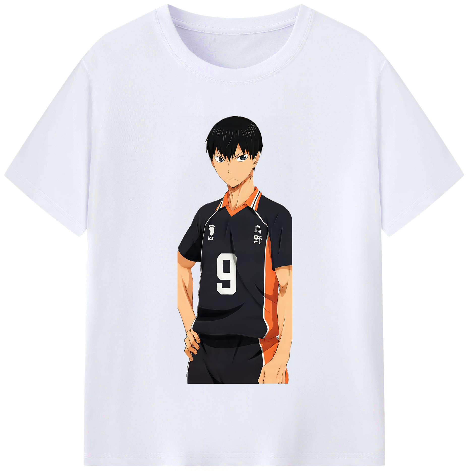 （画像用） ハイキュー!! Haikyu!! レディースカジュアルプリントTシャツ（綿100％）