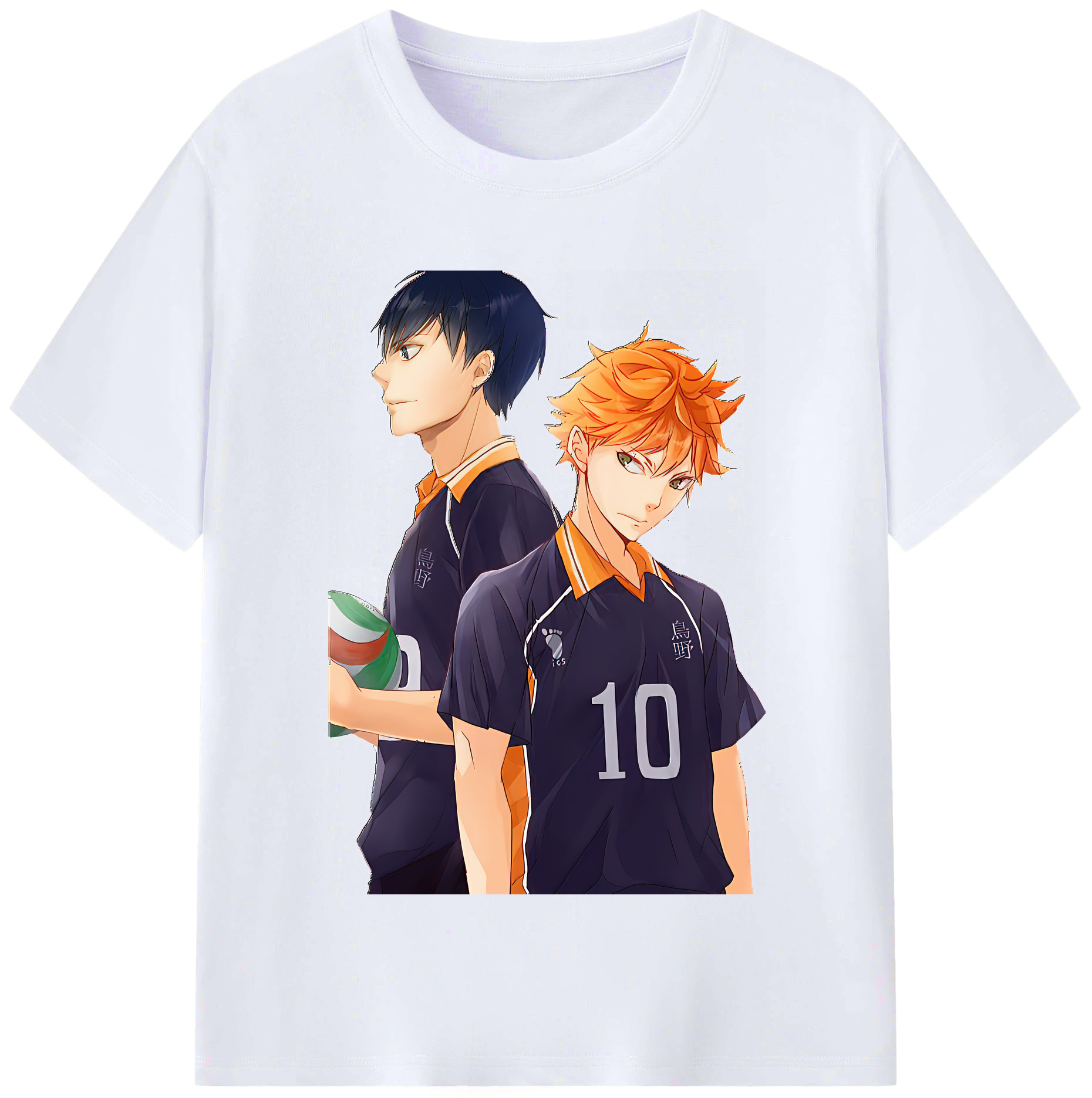 （画像用） ハイキュー!! Haikyu!! レディースカジュアルプリントTシャツ（綿100％）