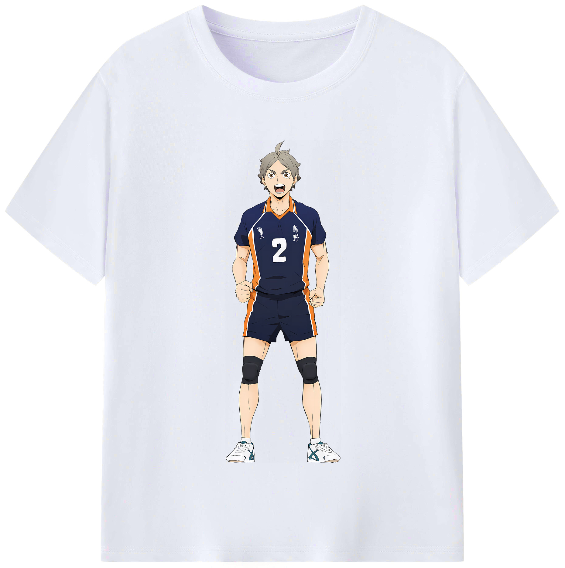 （画像用） ハイキュー!! Haikyu!! レディースカジュアルプリントTシャツ（綿100％）
