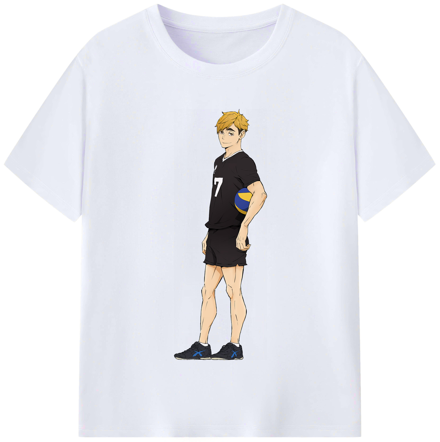 （画像用） ハイキュー!! Haikyu!! レディースカジュアルプリントTシャツ（綿100％）