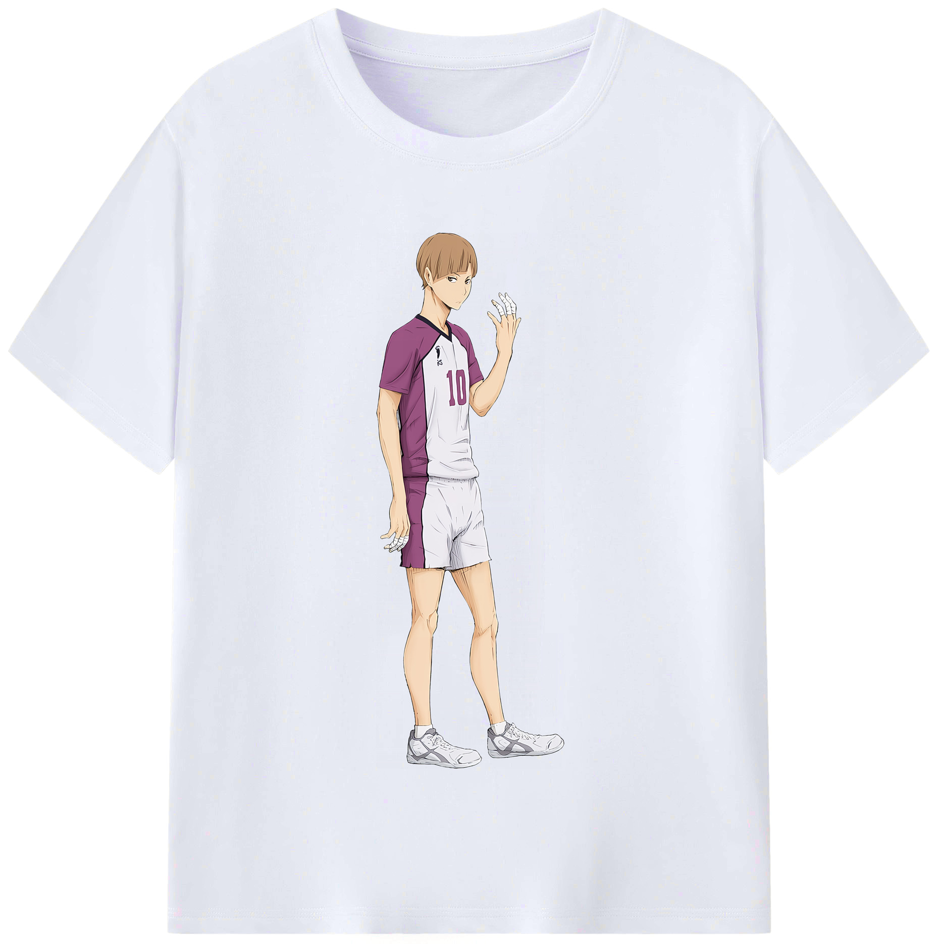 （画像用） ハイキュー!! Haikyu!! レディースカジュアルプリントTシャツ（綿100％）