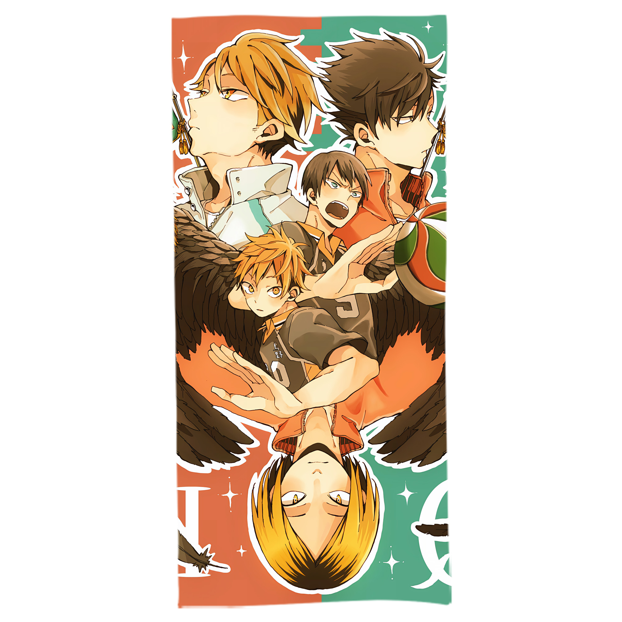 （画像用） ハイキュー!! Haikyu!! 大判バスタオル 70×140cm 吸水速乾 柔らかい肌触り