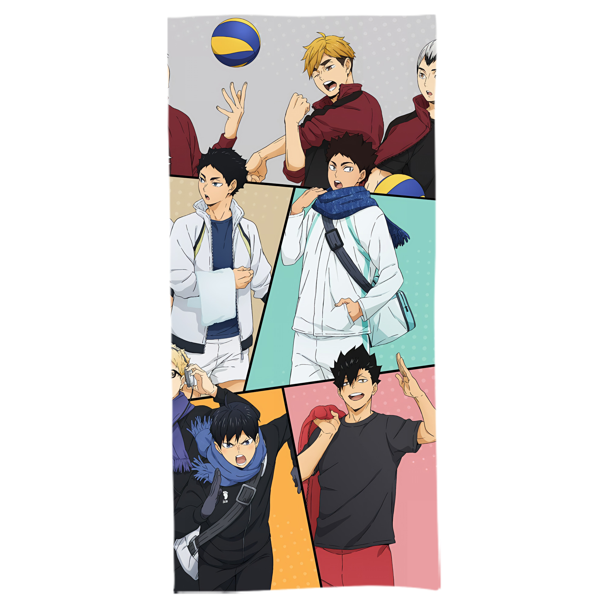 （画像用） ハイキュー!! Haikyu!! 大判バスタオル 70×140cm 吸水速乾 柔らかい肌触り