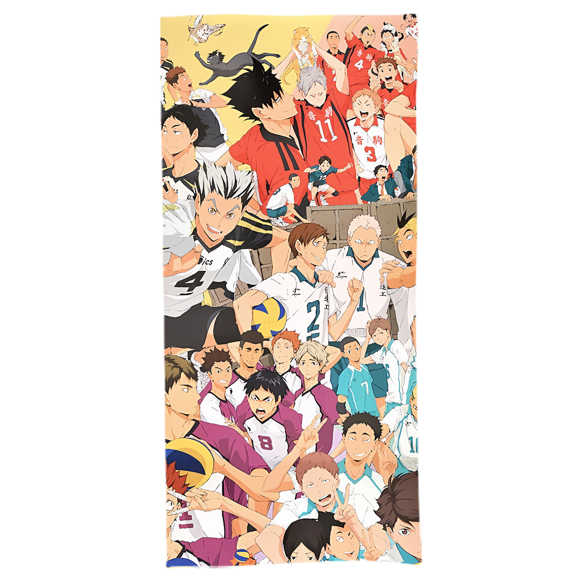 （画像用） ハイキュー!! Haikyu!! 大判バスタオル 70×140cm 吸水速乾 柔らかい肌触り