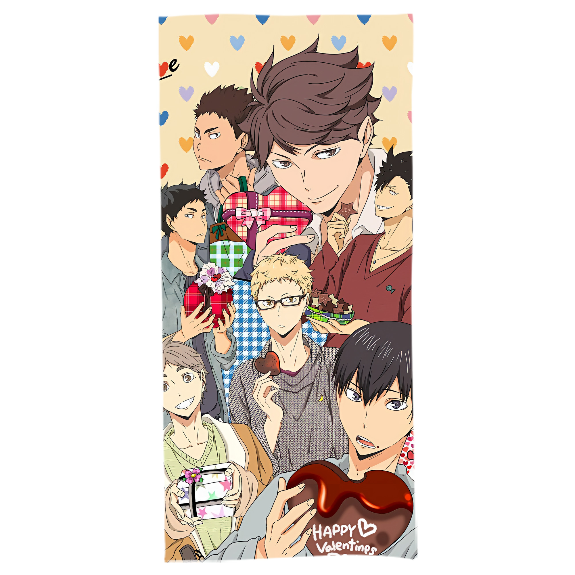 （画像用） ハイキュー!! Haikyu!! 大判バスタオル 70×140cm 吸水速乾 柔らかい肌触り