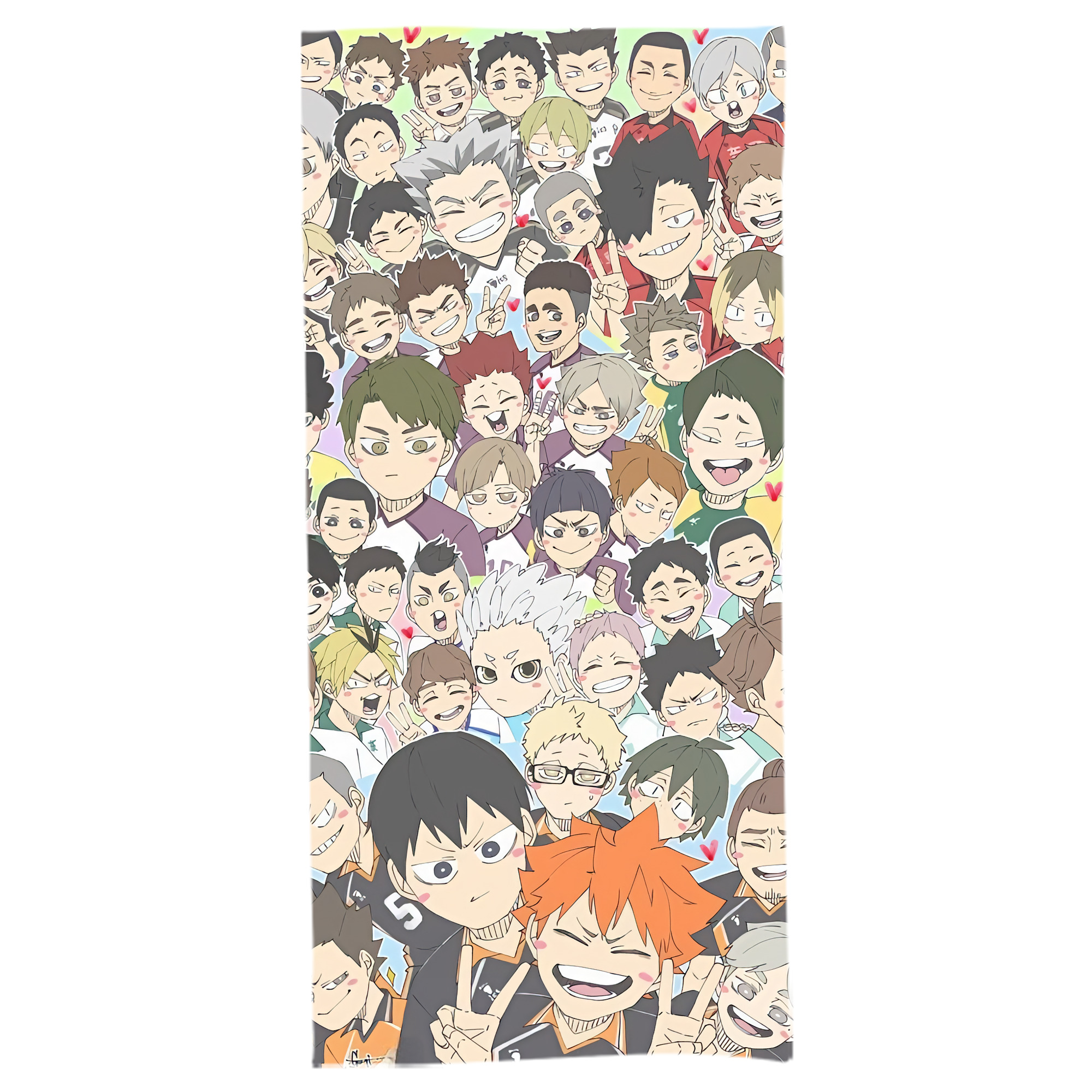 （画像用） ハイキュー!! Haikyu!! 大判バスタオル 70×140cm 吸水速乾 柔らかい肌触り