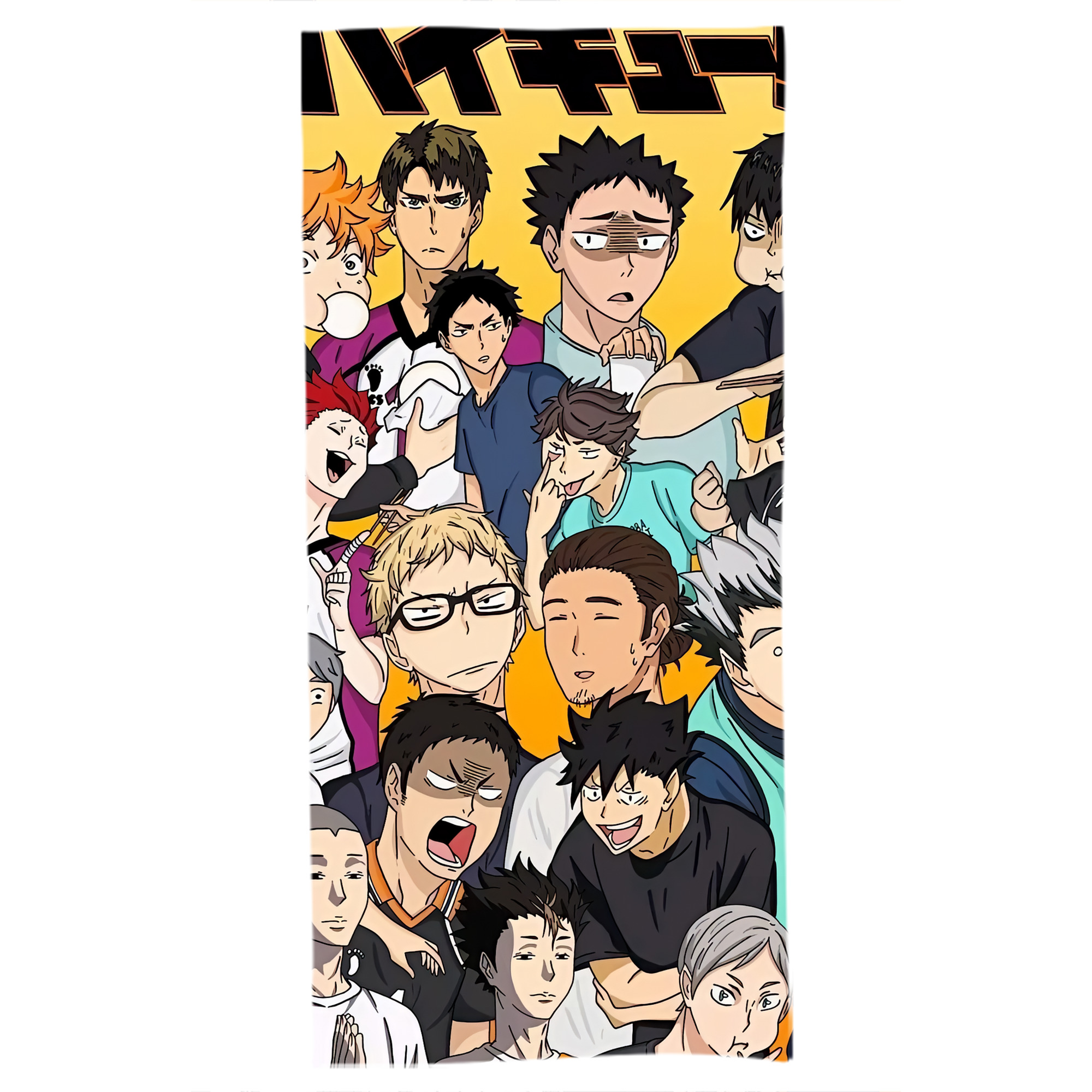 （画像用） ハイキュー!! Haikyu!! 大判バスタオル 70×140cm 吸水速乾 柔らかい肌触り