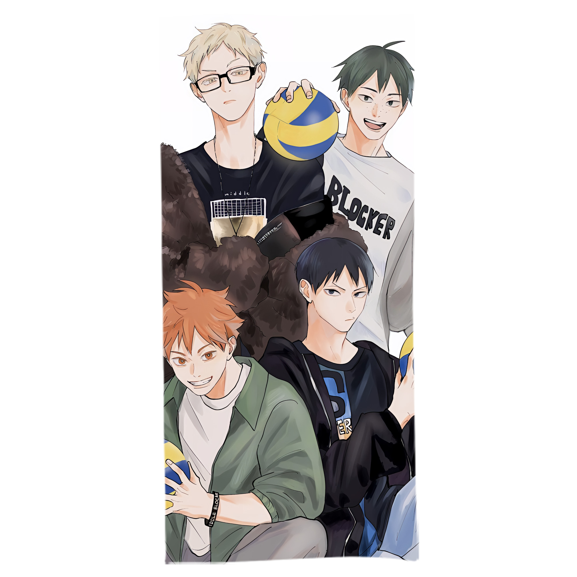 （画像用） ハイキュー!! Haikyu!! 大判バスタオル 70×140cm 吸水速乾 柔らかい肌触り
