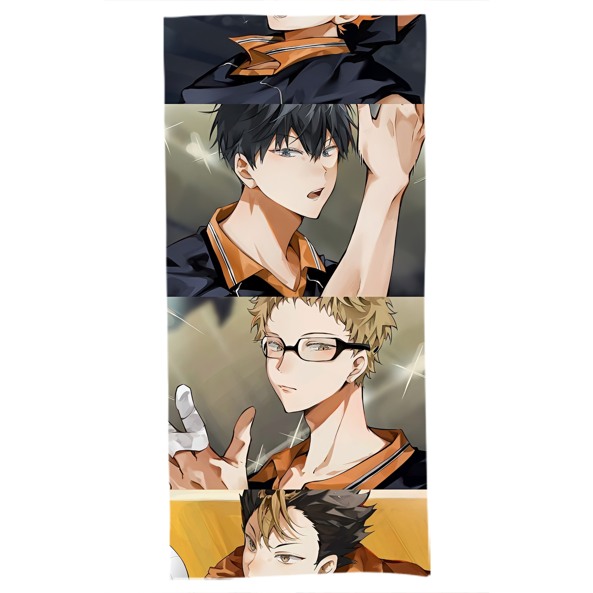 （画像用） ハイキュー!! Haikyu!! 大判バスタオル 70×140cm 吸水速乾 柔らかい肌触り