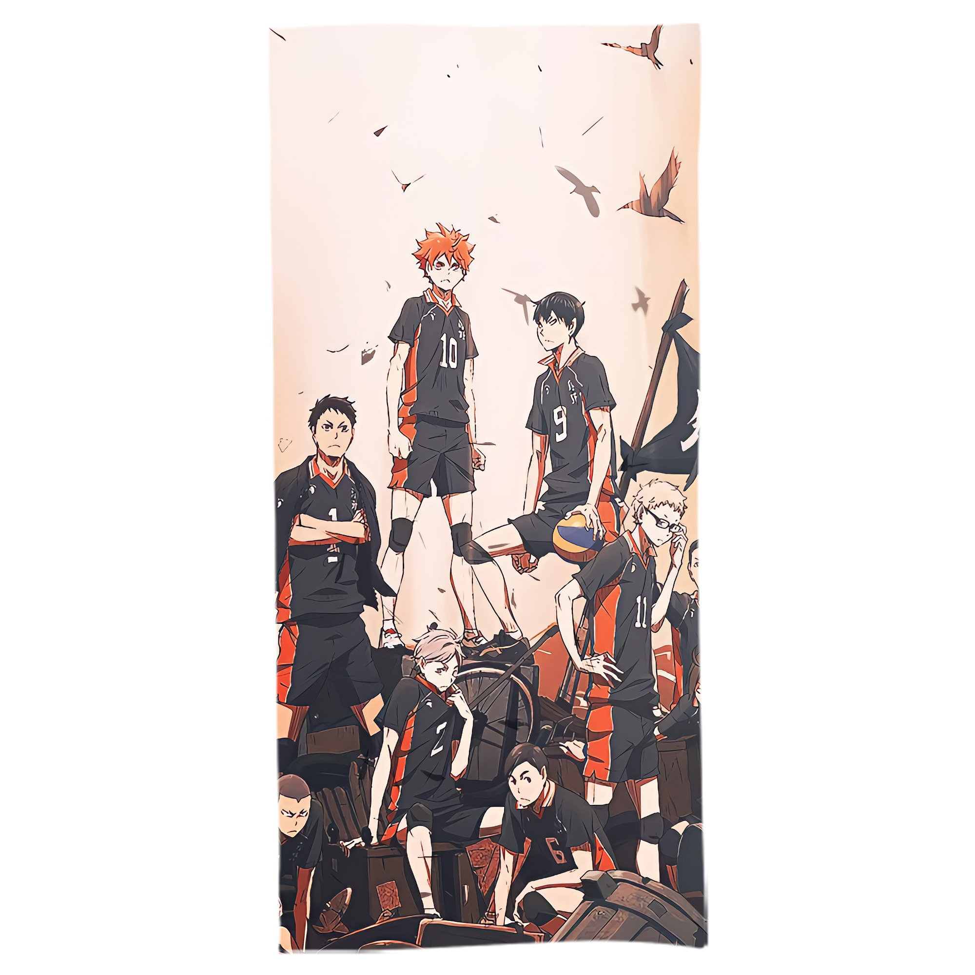 （画像用） ハイキュー!! Haikyu!! 大判バスタオル 70×140cm 吸水速乾 柔らかい肌触り