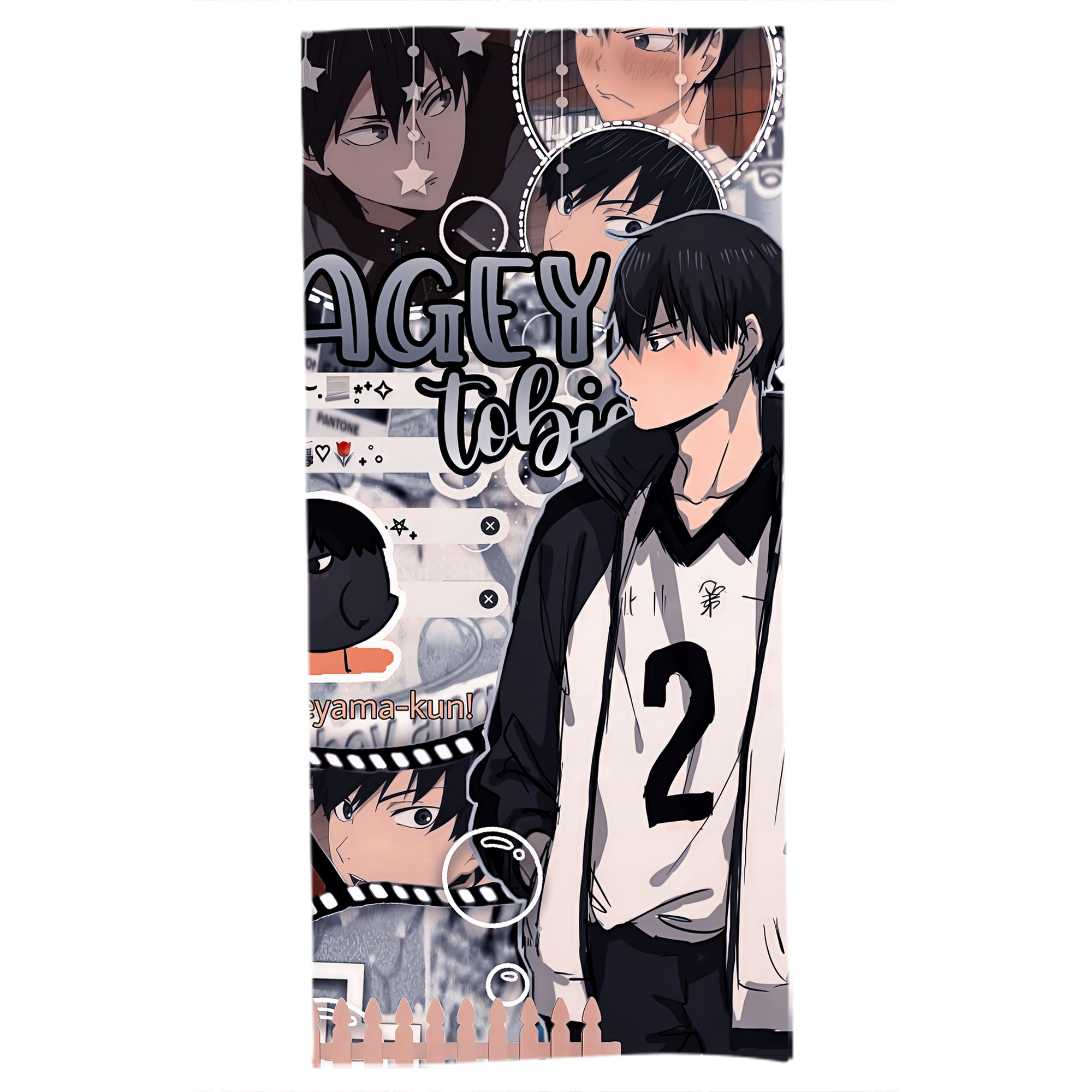 （画像用） ハイキュー!! Haikyu!! 大判バスタオル 70×140cm 吸水速乾 柔らかい肌触り