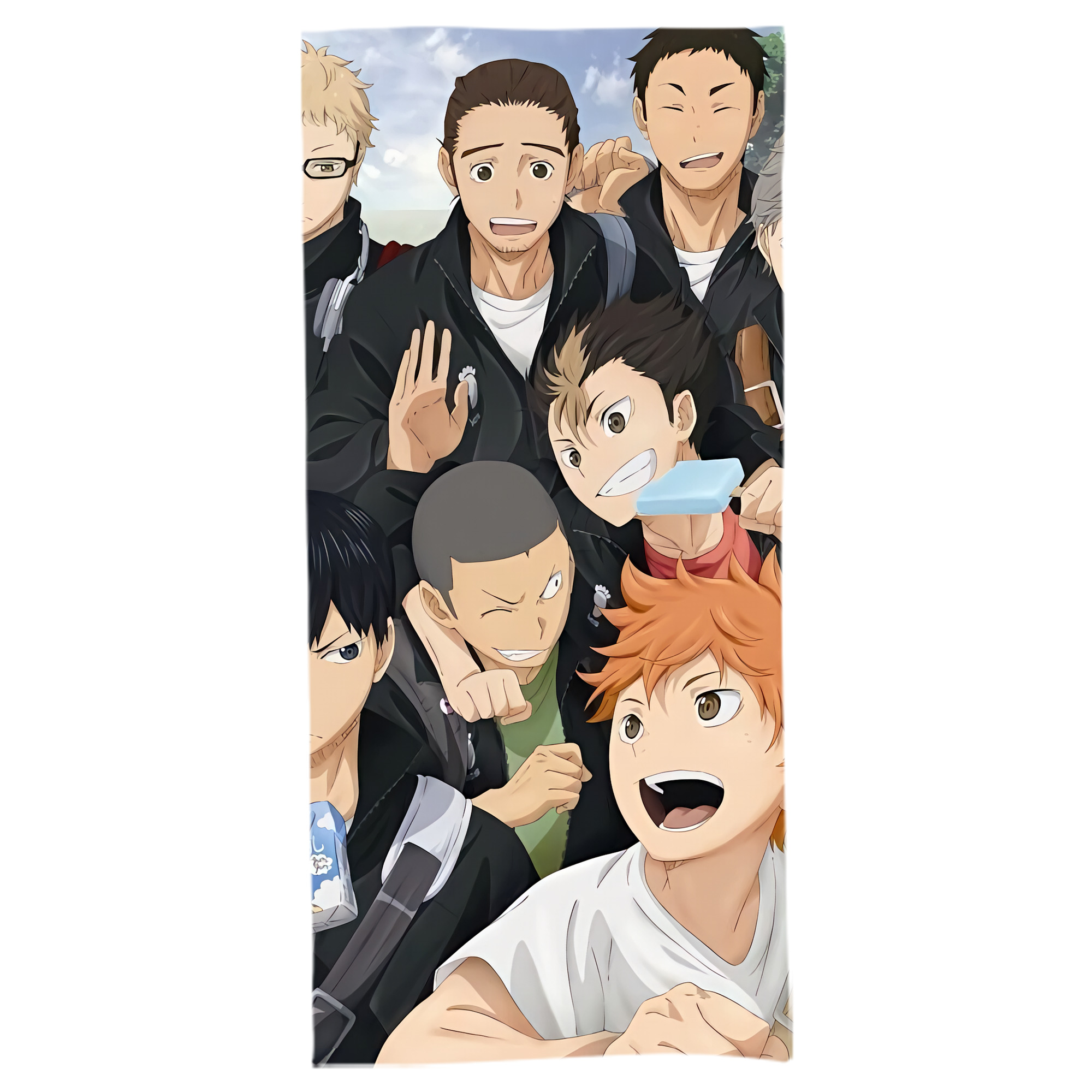 （画像用） ハイキュー!! Haikyu!! 大判バスタオル 70×140cm 吸水速乾 柔らかい肌触り