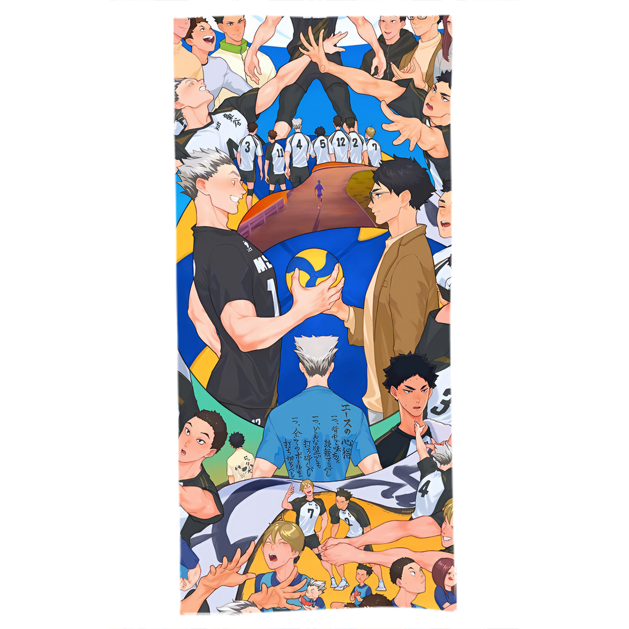 （画像用） ハイキュー!! Haikyu!! 大判バスタオル 70×140cm 吸水速乾 柔らかい肌触り