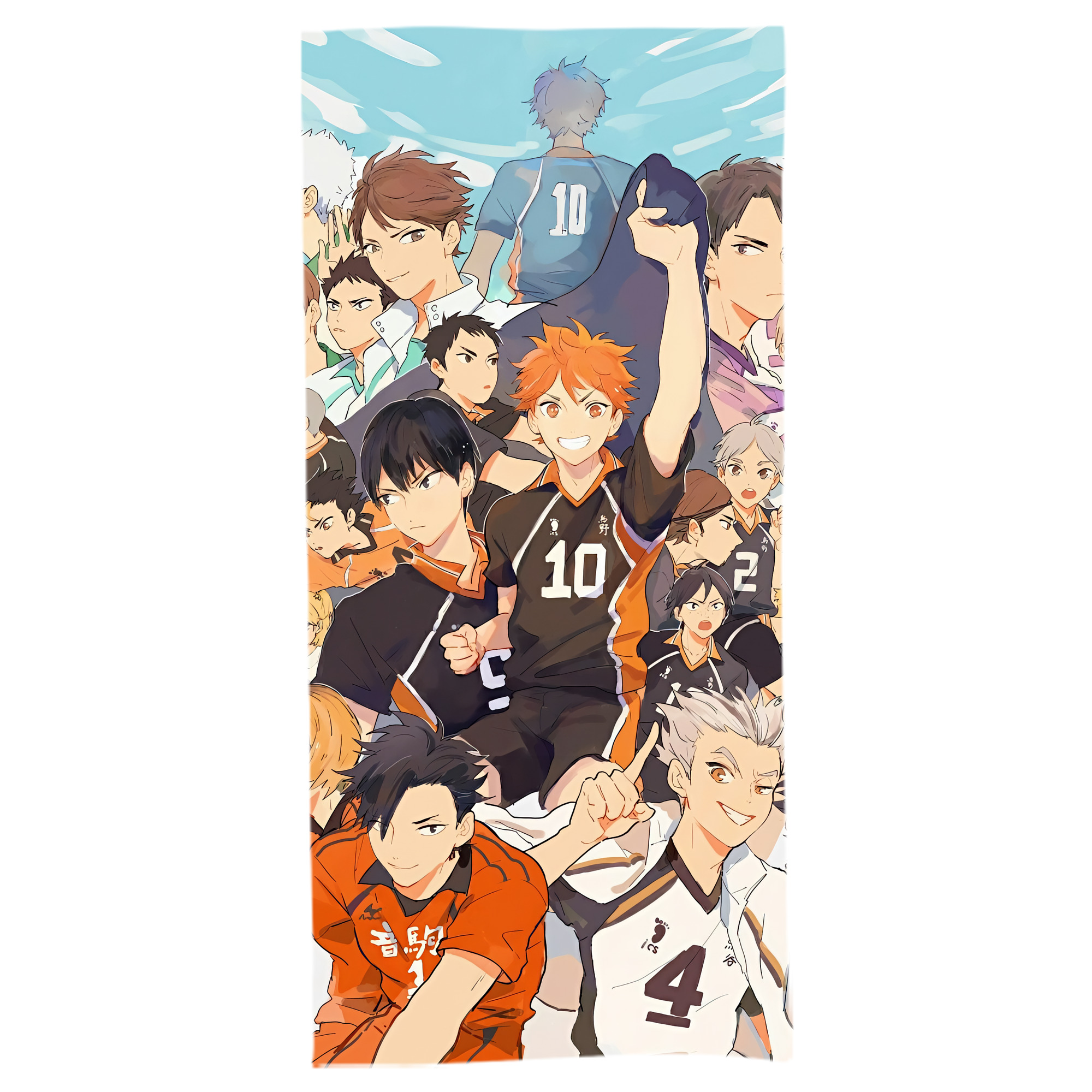 （画像用） ハイキュー!! Haikyu!! 大判バスタオル 70×140cm 吸水速乾 柔らかい肌触り