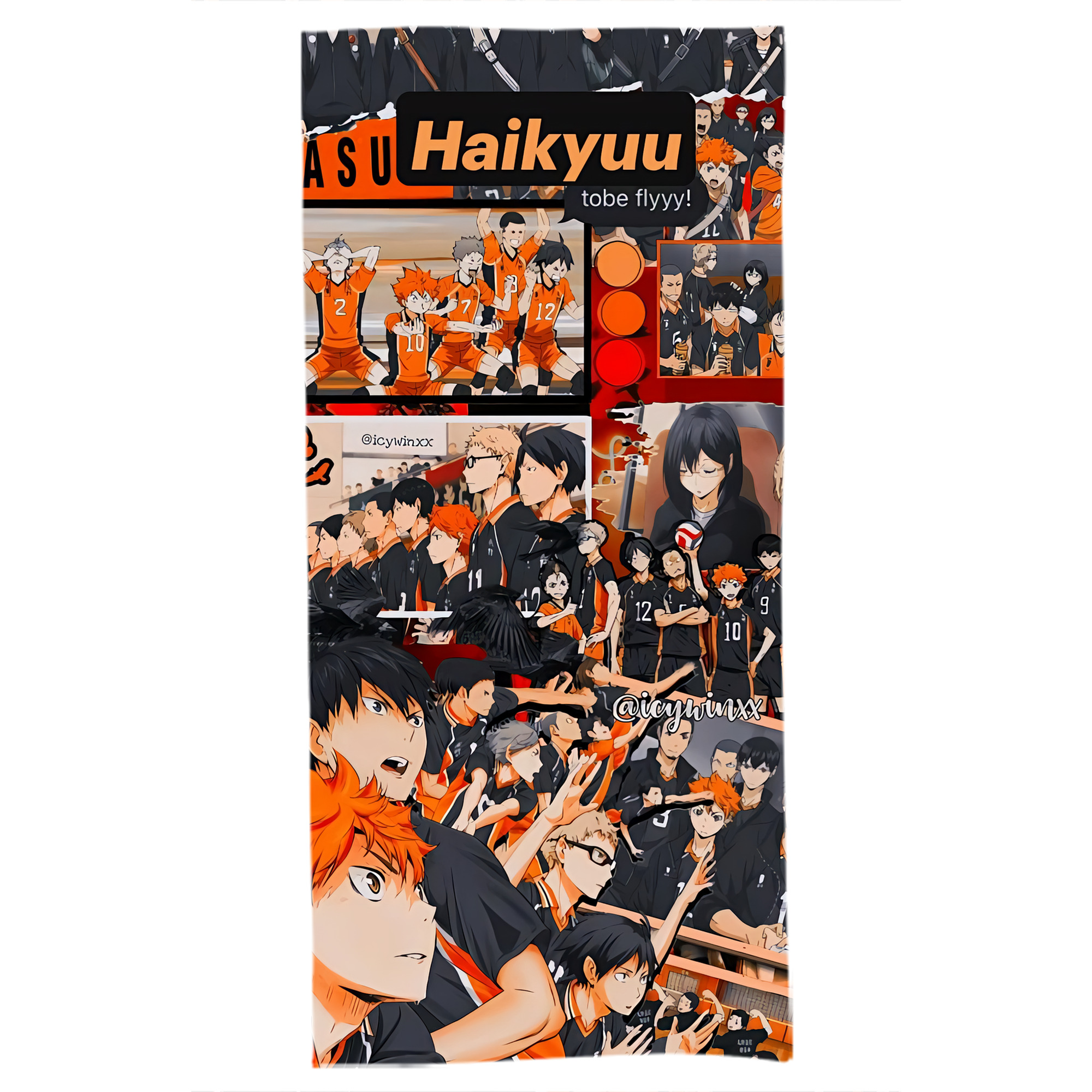 （画像用） ハイキュー!! Haikyu!! 大判バスタオル 70×140cm 吸水速乾 柔らかい肌触り