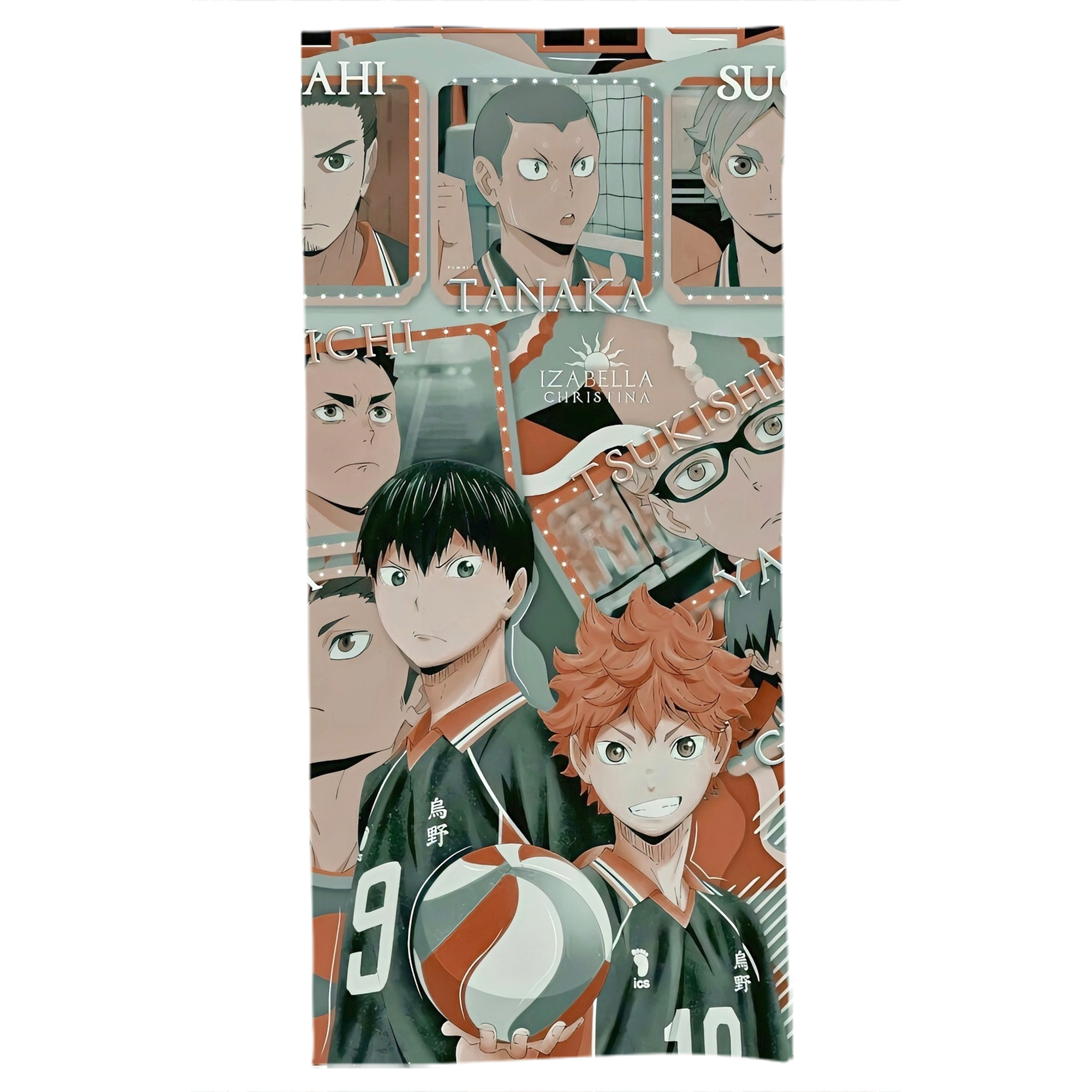 （画像用） ハイキュー!! Haikyu!! 大判バスタオル 70×140cm 吸水速乾 柔らかい肌触り