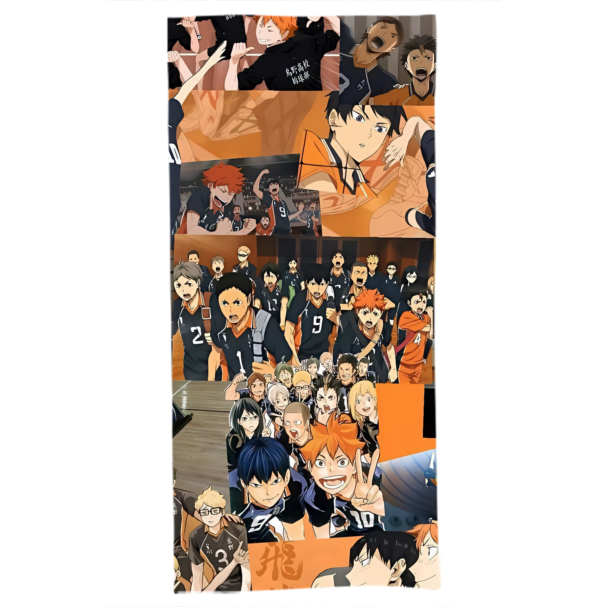 （画像用） ハイキュー!! Haikyu!! 大判バスタオル 70×140cm 吸水速乾 柔らかい肌触り