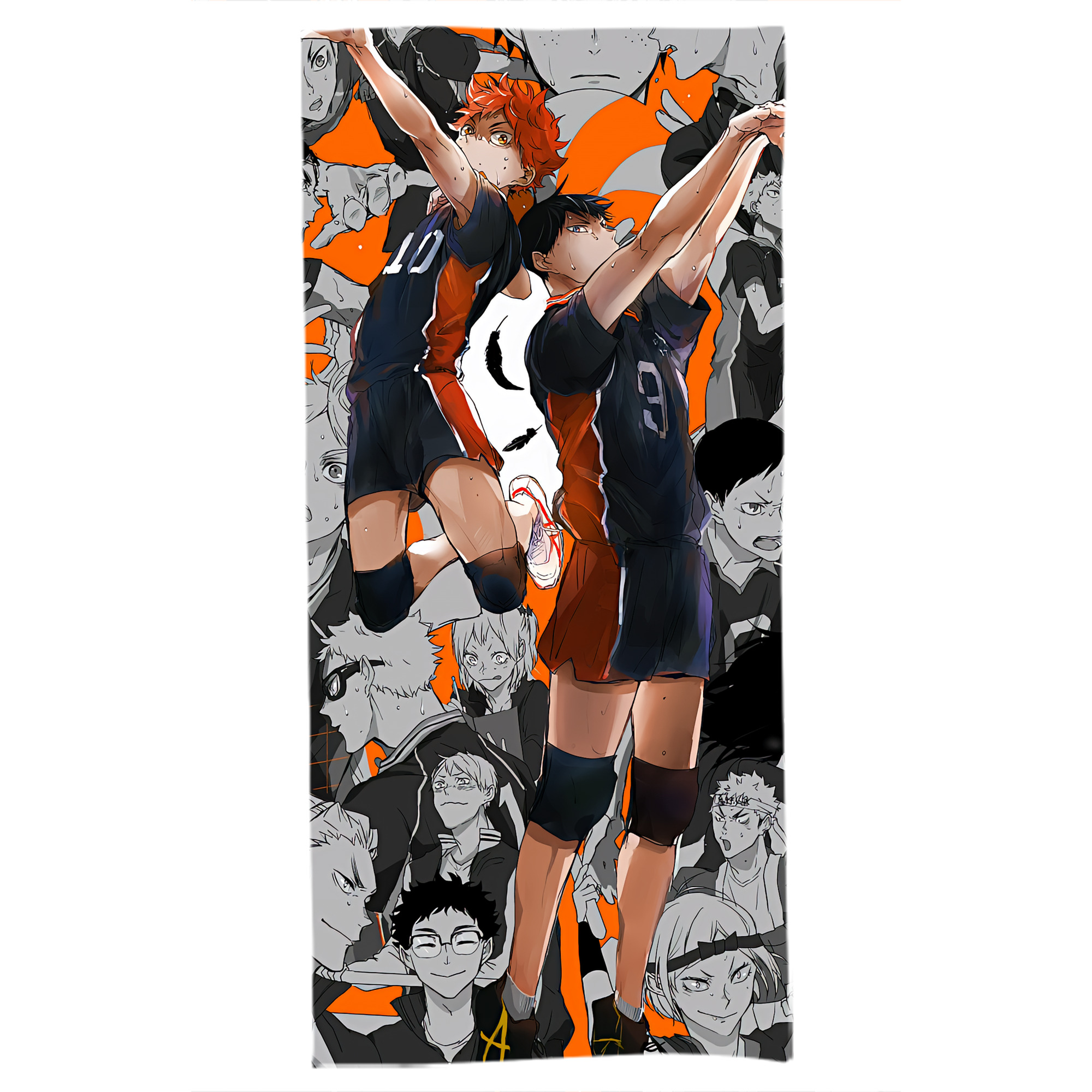 （画像用） ハイキュー!! Haikyu!! 大判バスタオル 70×140cm 吸水速乾 柔らかい肌触り