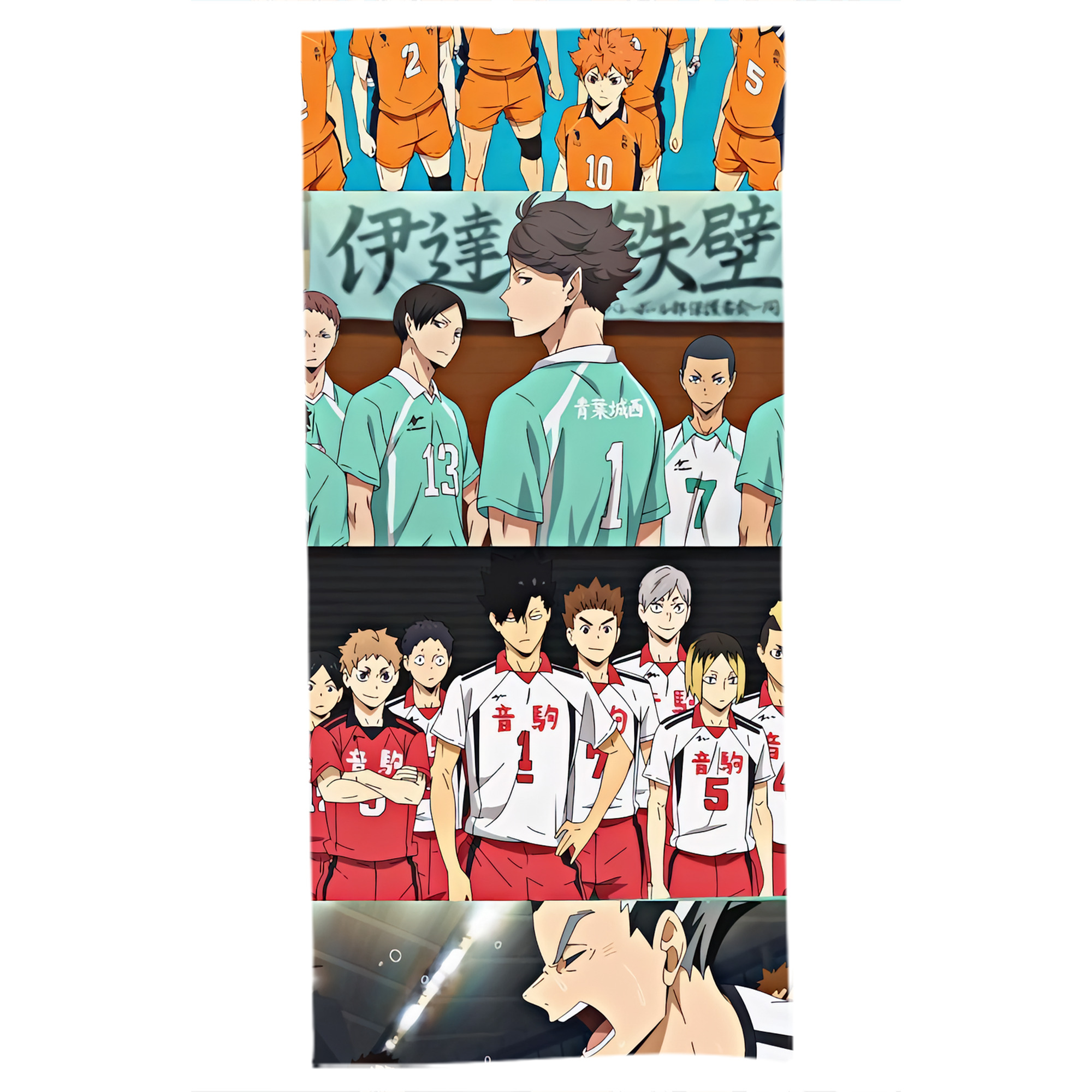 （画像用） ハイキュー!! Haikyu!! 大判バスタオル 70×140cm 吸水速乾 柔らかい肌触り