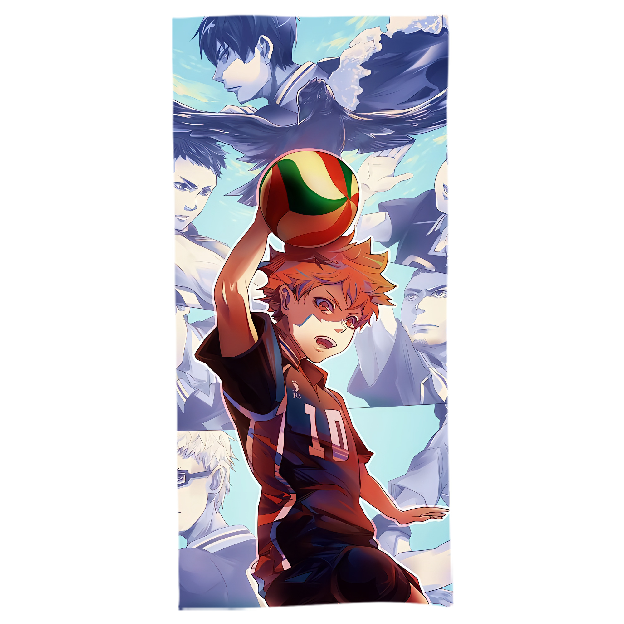 （画像用） ハイキュー!! Haikyu!! 大判バスタオル 70×140cm 吸水速乾 柔らかい肌触り