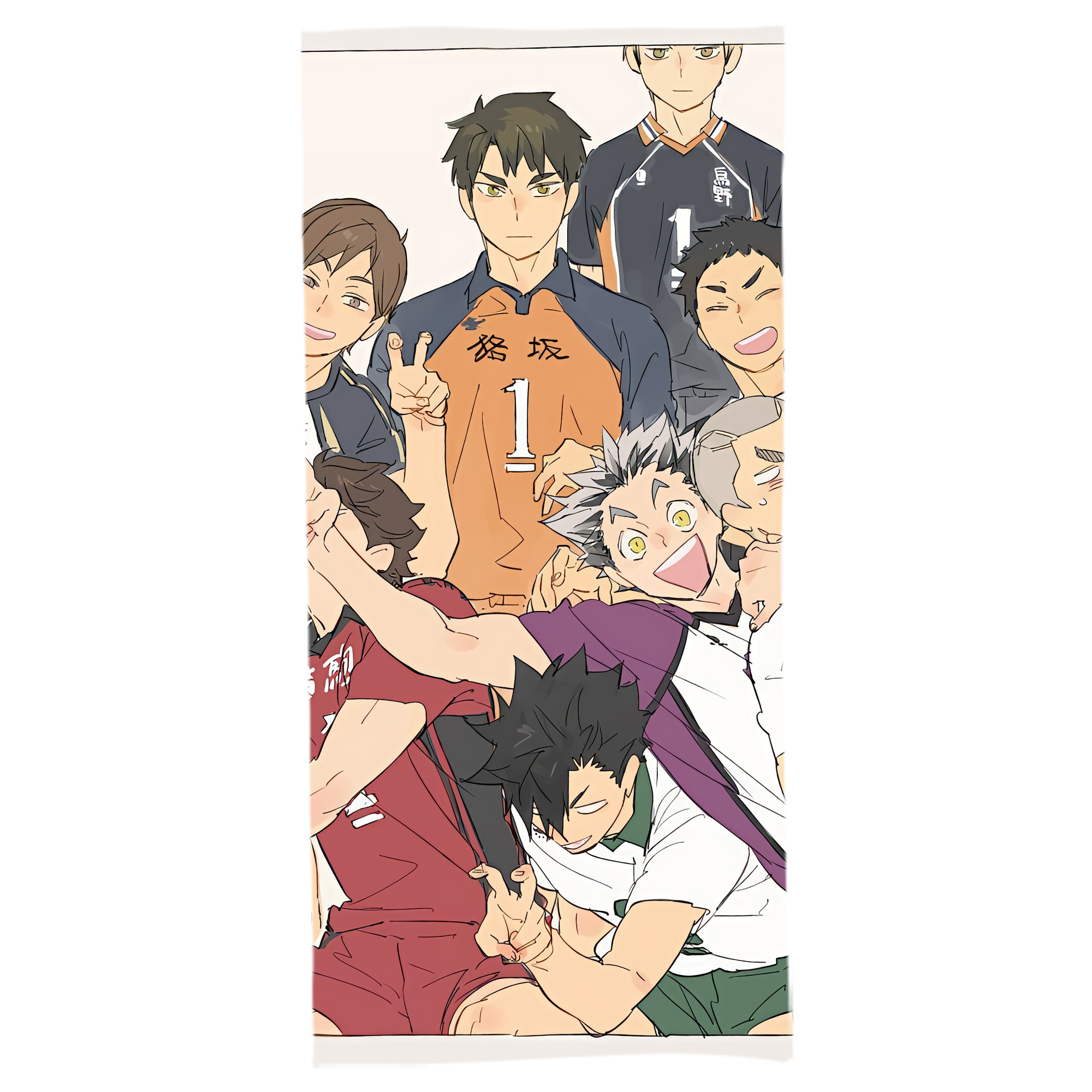 （画像用） ハイキュー!! Haikyu!! 大判バスタオル 70×140cm 吸水速乾 柔らかい肌触り