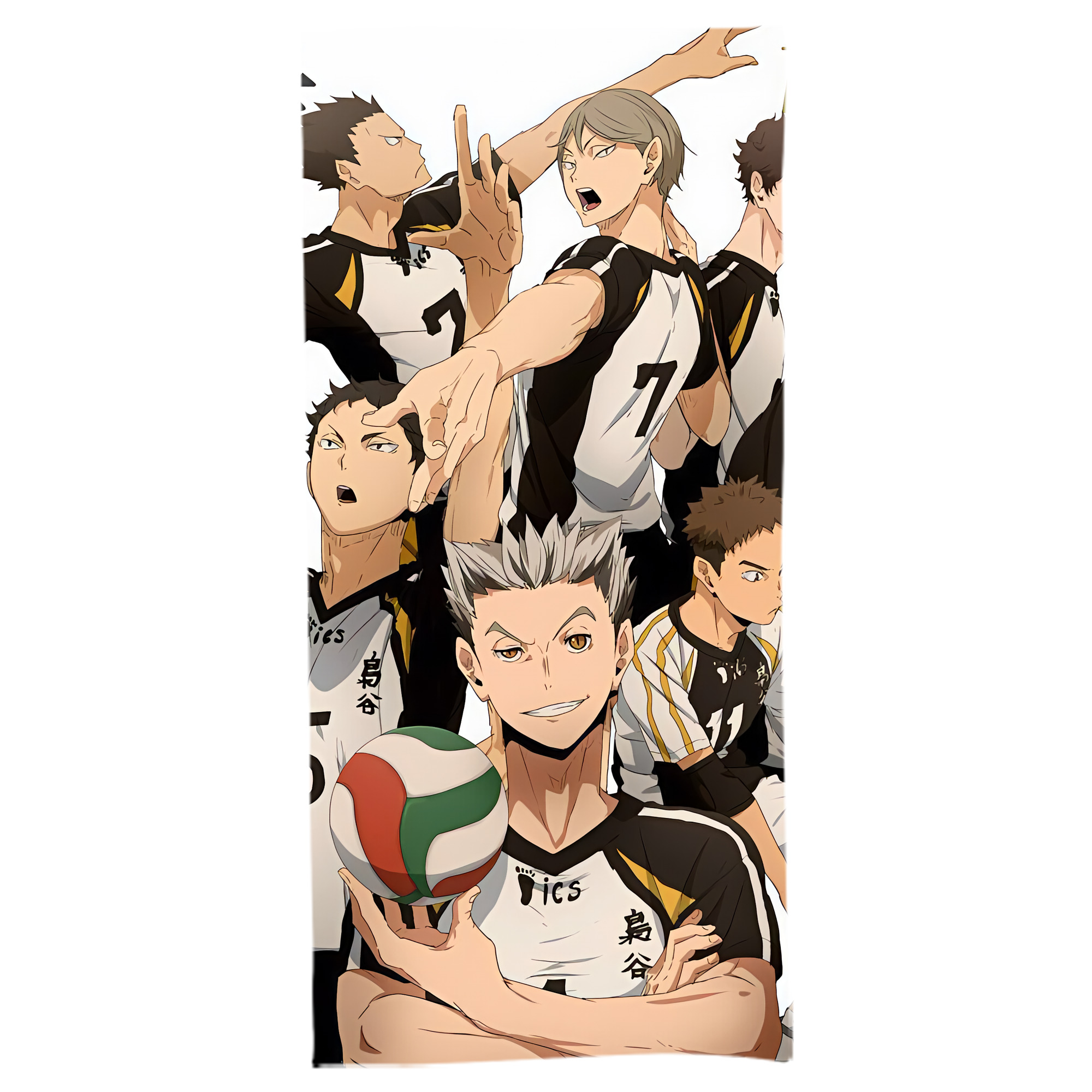 （画像用） ハイキュー!! Haikyu!! 大判バスタオル 70×140cm 吸水速乾 柔らかい肌触り