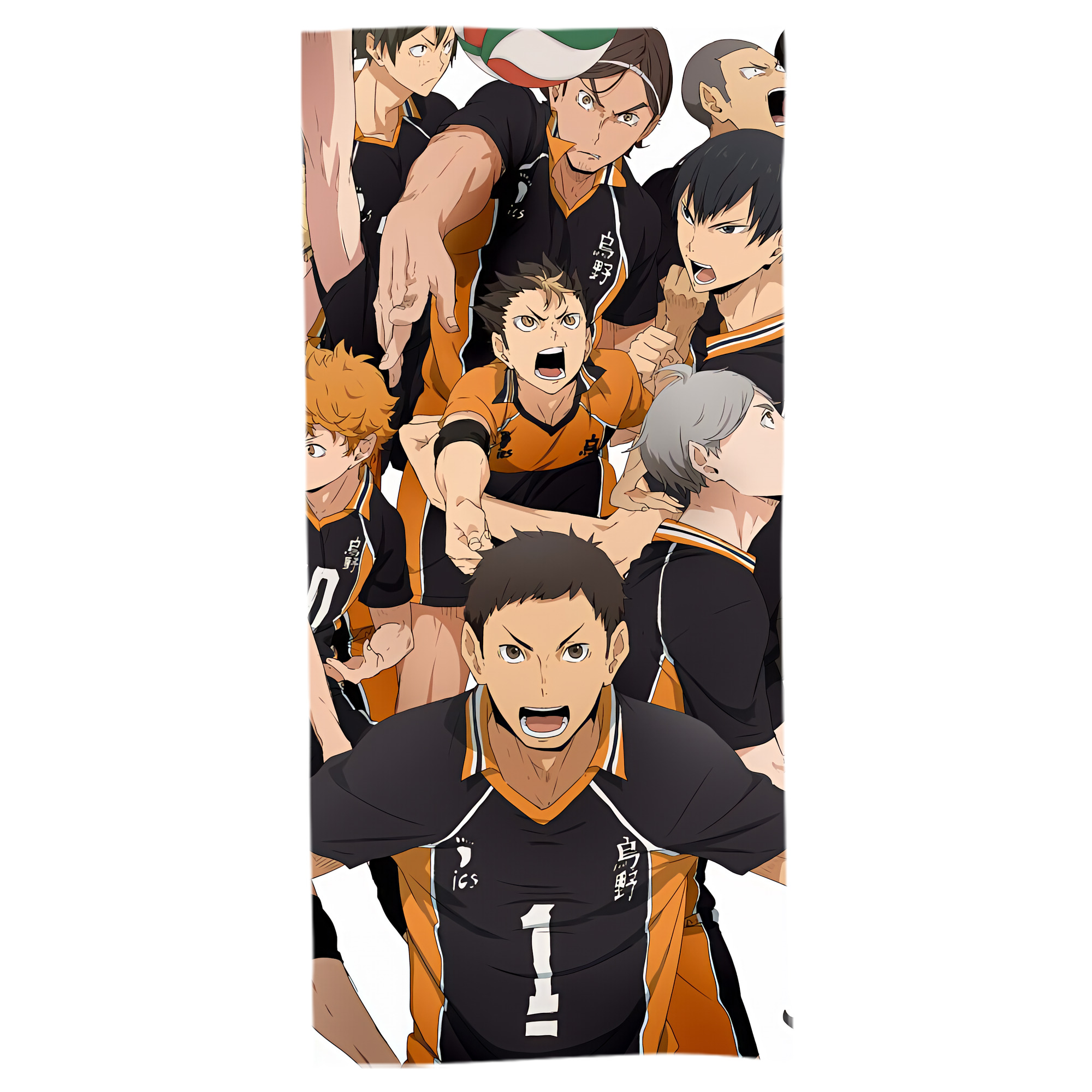 （画像用） ハイキュー!! Haikyu!! 大判バスタオル 70×140cm 吸水速乾 柔らかい肌触り