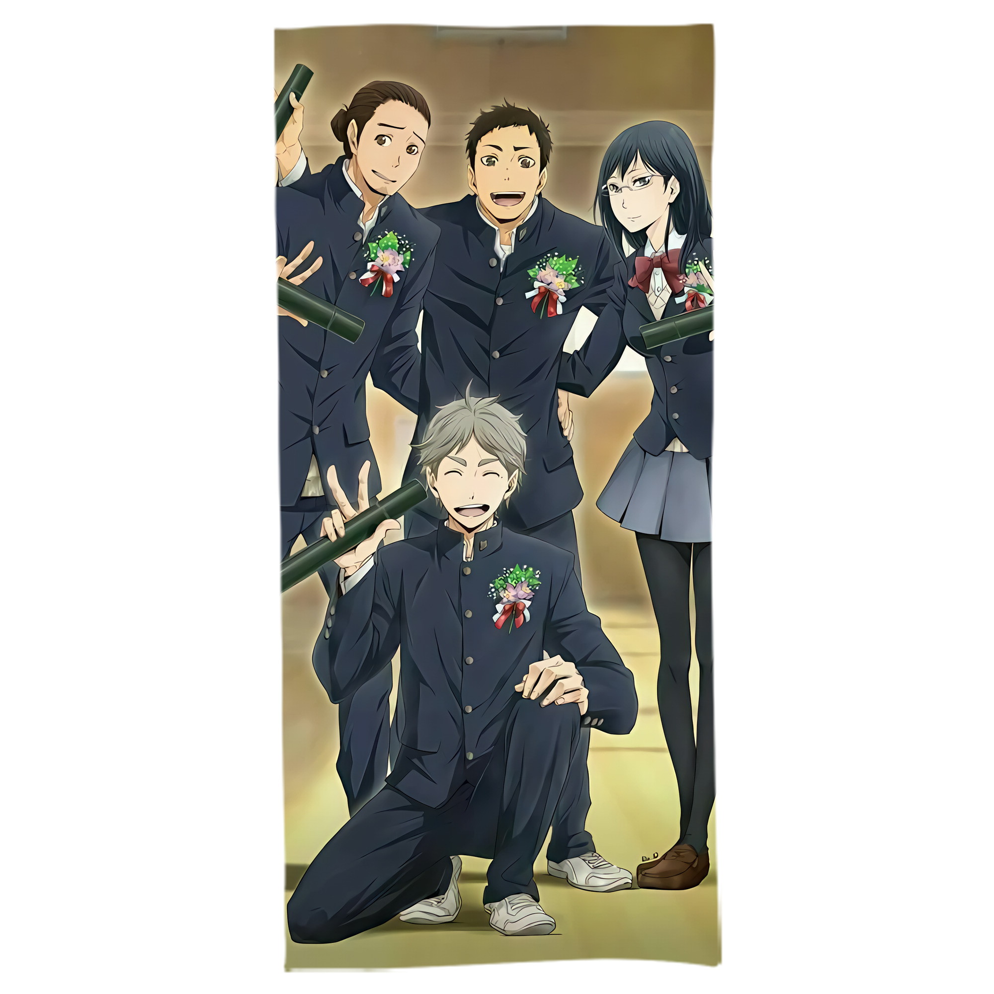（画像用） ハイキュー!! Haikyu!! 大判バスタオル 70×140cm 吸水速乾 柔らかい肌触り