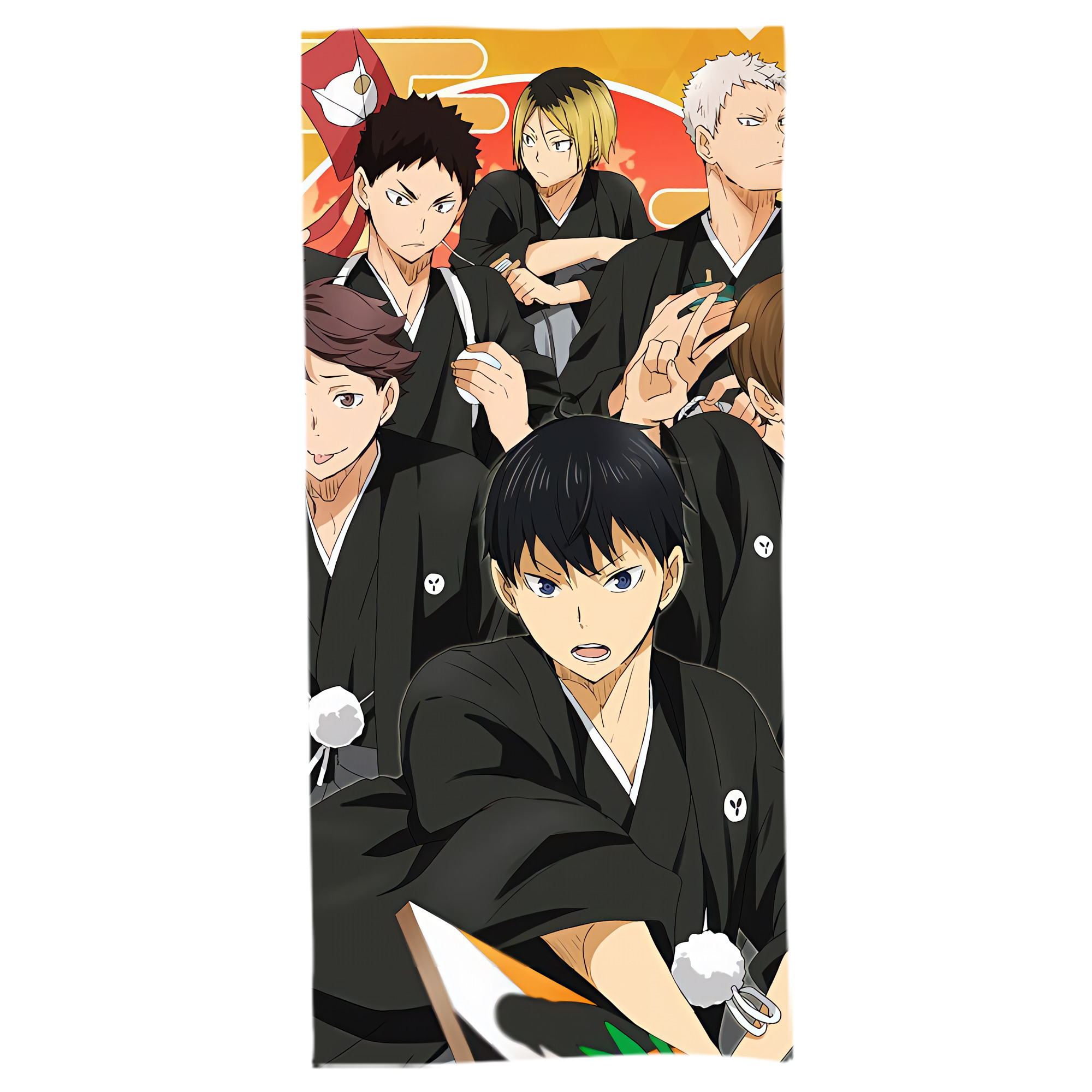 （画像用） ハイキュー!! Haikyu!! 大判バスタオル 70×140cm 吸水速乾 柔らかい肌触り