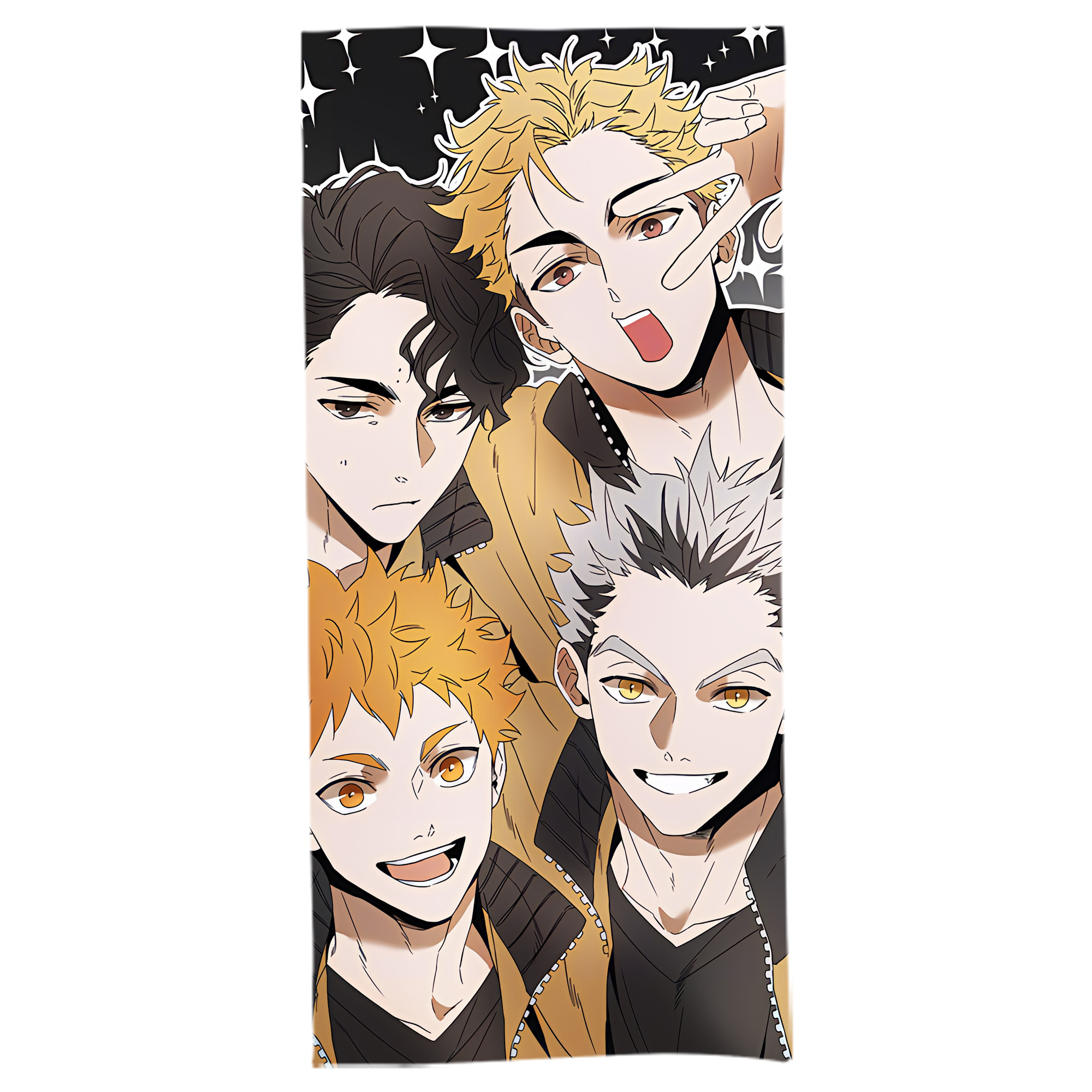 （画像用） ハイキュー!! Haikyu!! 大判バスタオル 70×140cm 吸水速乾 柔らかい肌触り