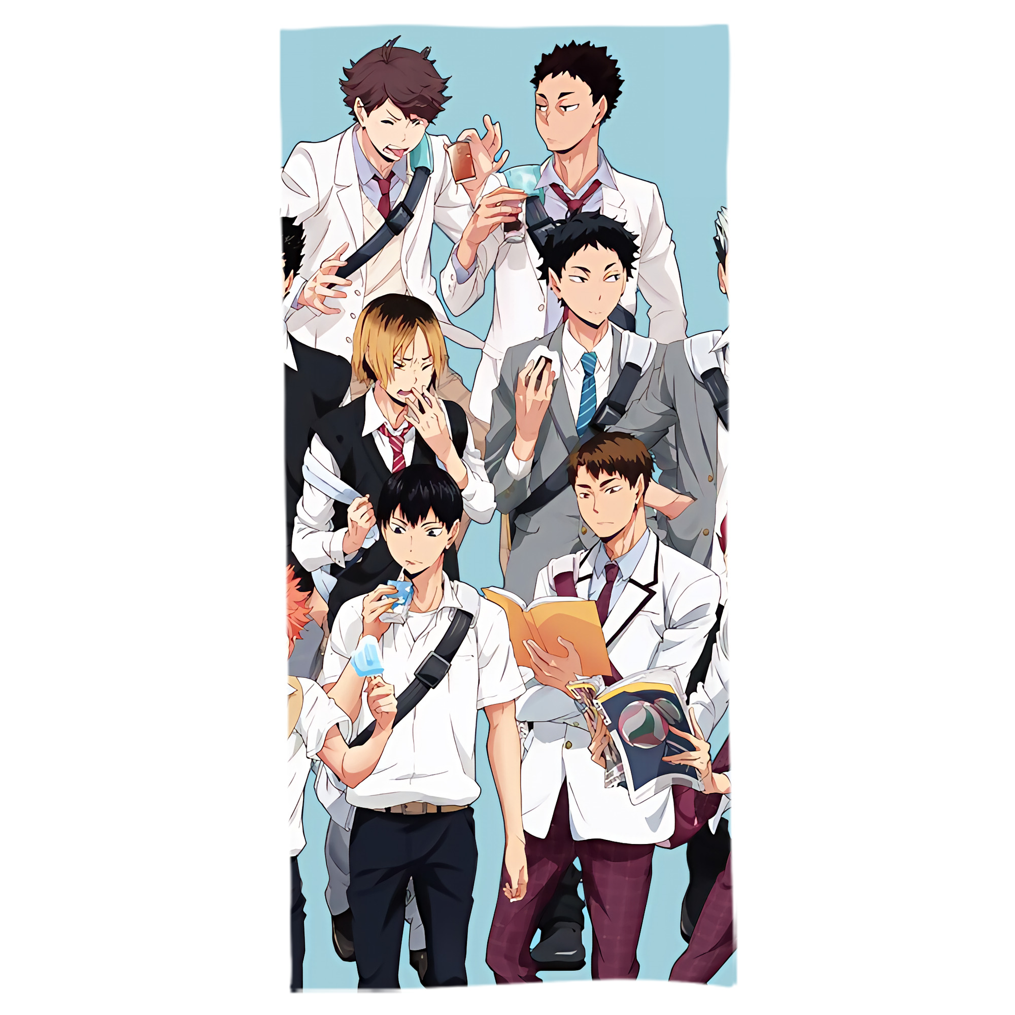 （画像用） ハイキュー!! Haikyu!! 大判バスタオル 70×140cm 吸水速乾 柔らかい肌触り