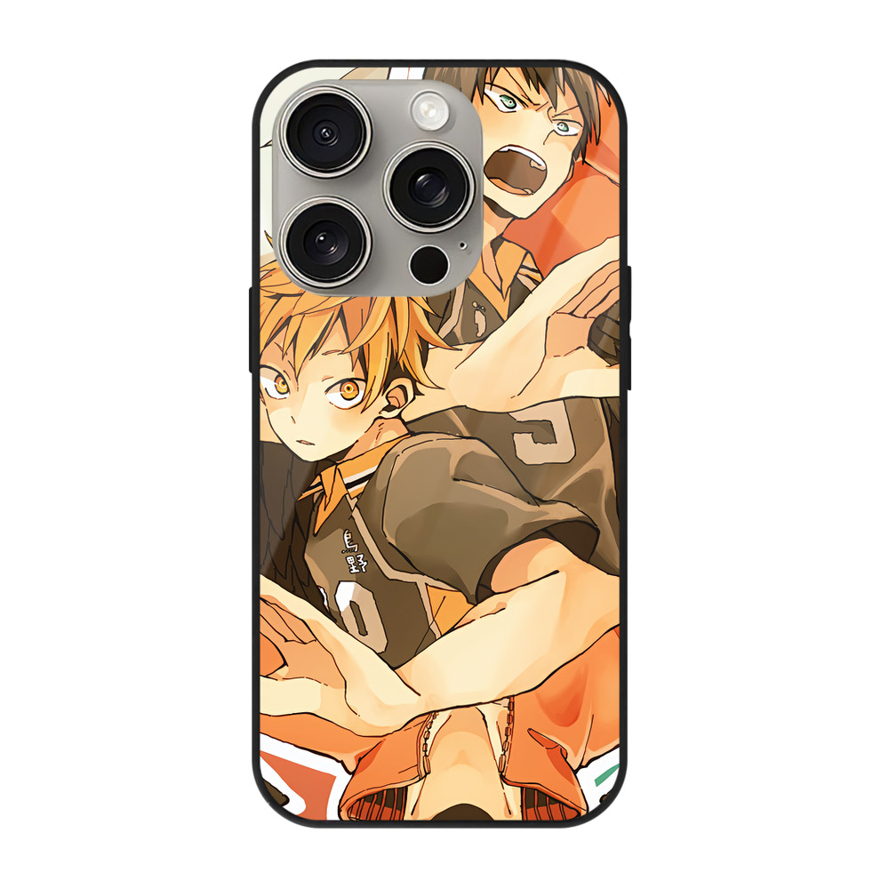 （画像用） ハイキュー!! Haikyu!! 【iPhone15Pro対応】スマホケース 耐衝撃＆黄変防止 背面ガラス