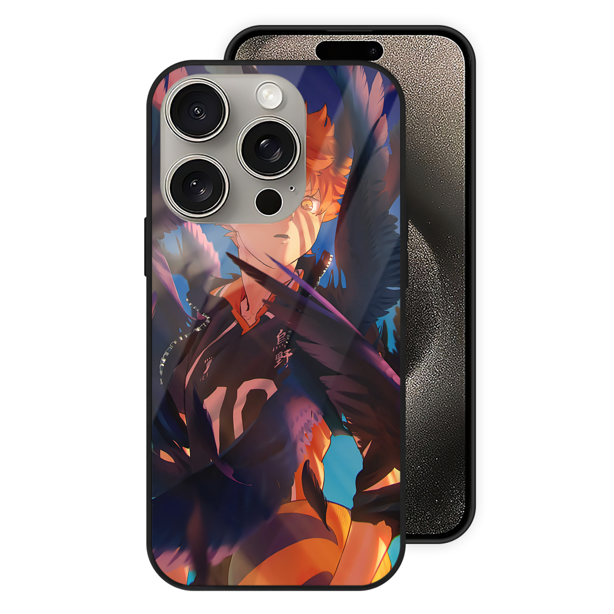 （画像用） ハイキュー!! Haikyu!! 【iPhone15Pro対応】スマホケース 耐衝撃＆黄変防止 背面ガラス