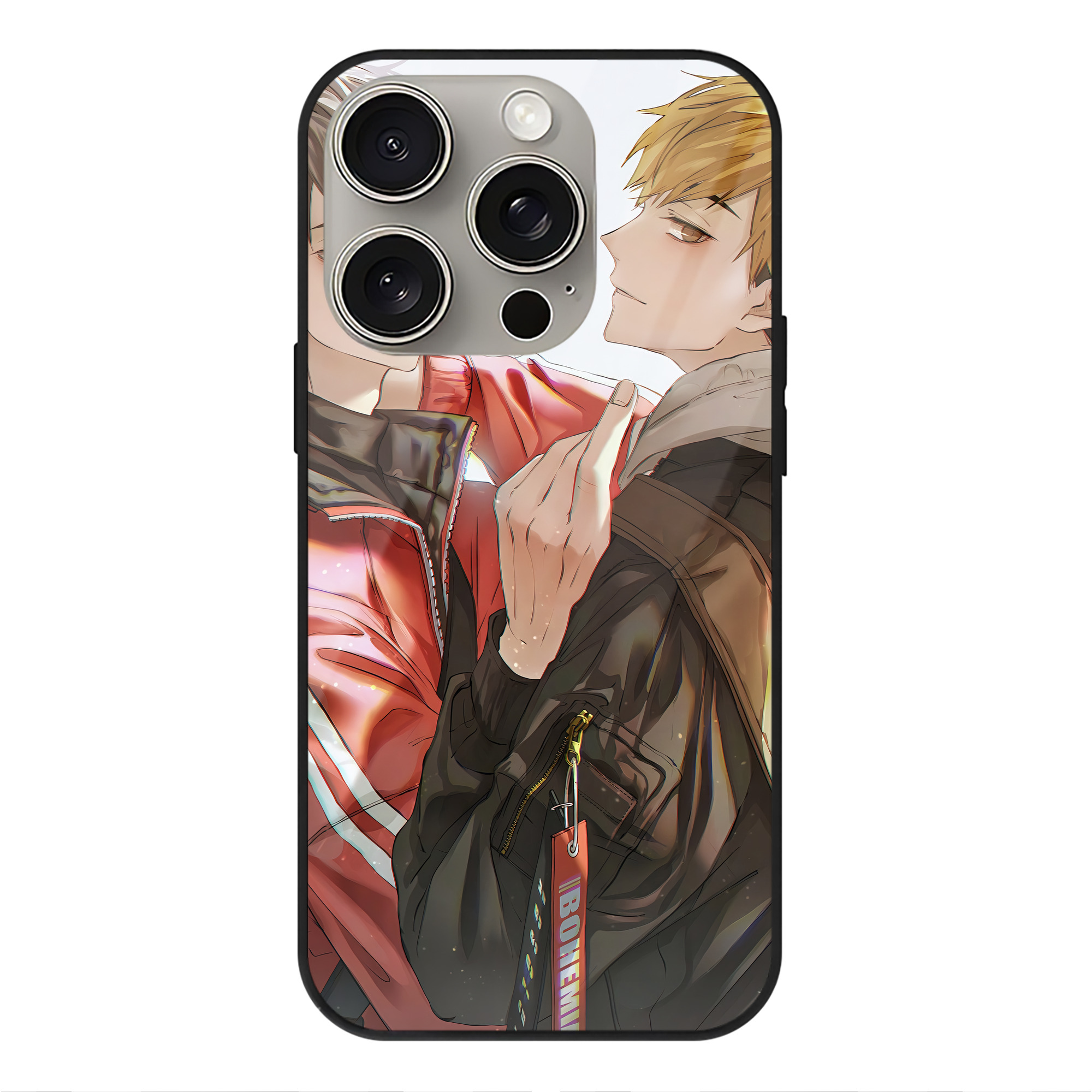 （画像用） ハイキュー!! Haikyu!! 【iPhone15Pro対応】スマホケース 耐衝撃＆黄変防止 背面ガラス