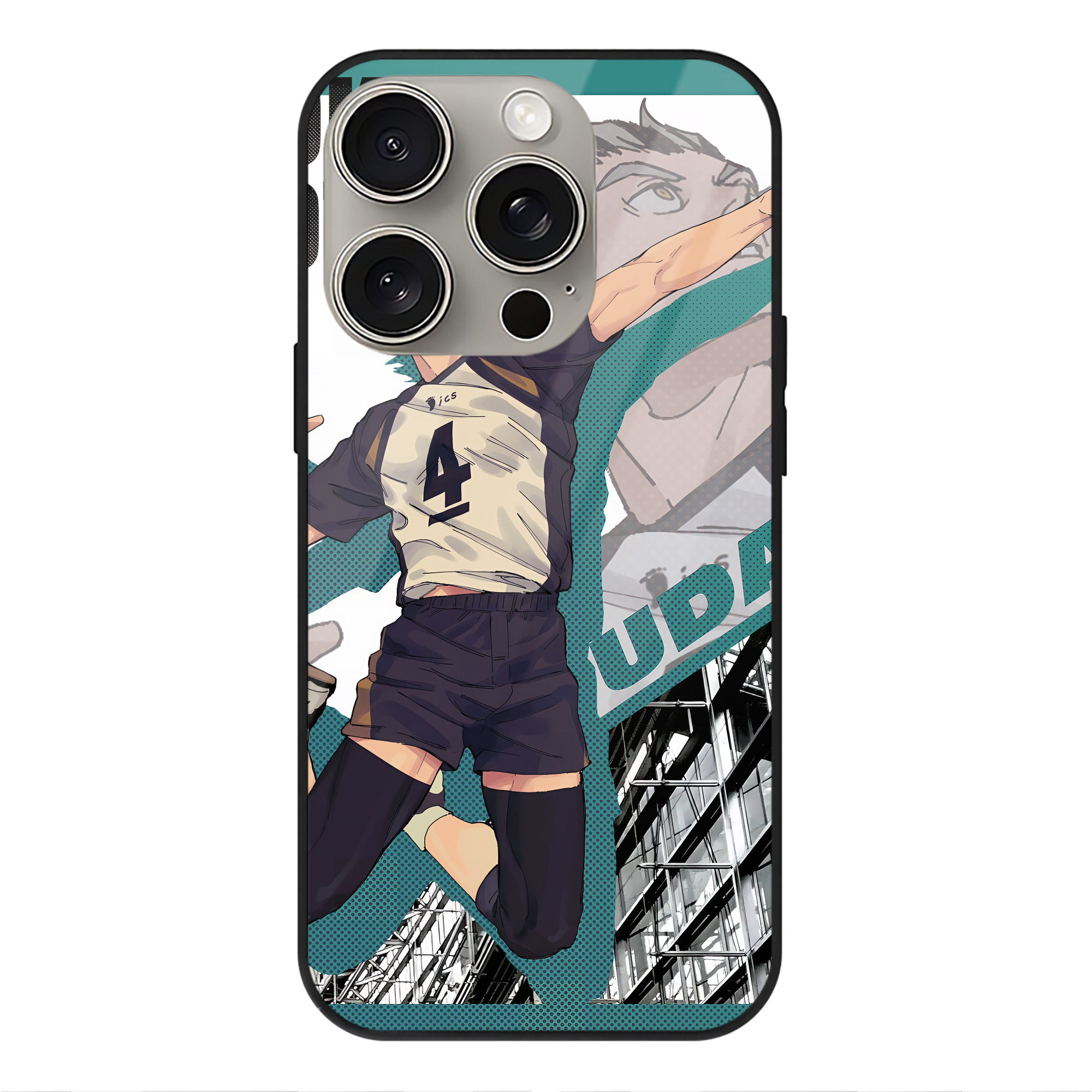 （画像用） ハイキュー!! Haikyu!! 【iPhone15Pro対応】スマホケース 耐衝撃＆黄変防止 背面ガラス
