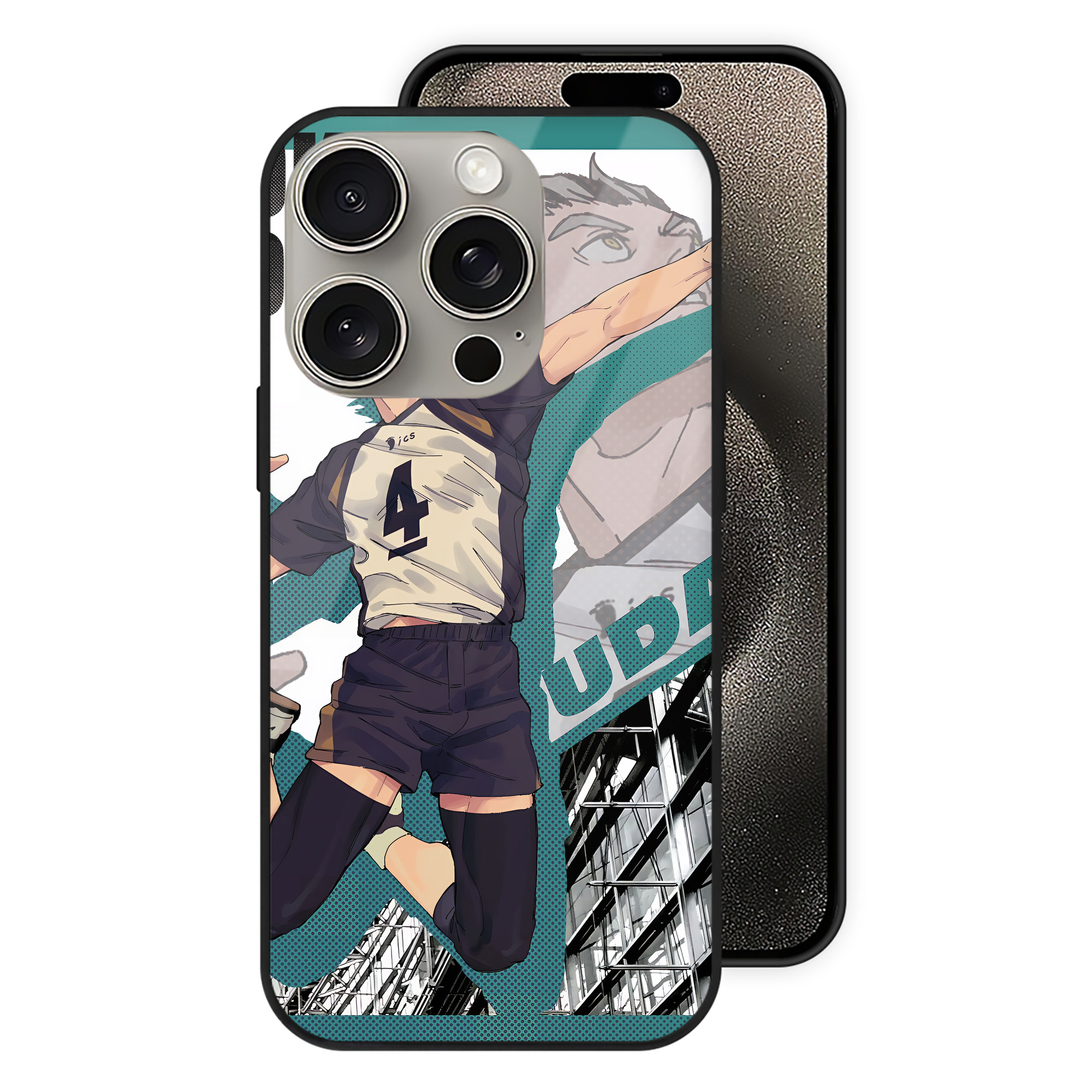 （画像用） ハイキュー!! Haikyu!! 【iPhone15Pro対応】スマホケース 耐衝撃＆黄変防止 背面ガラス