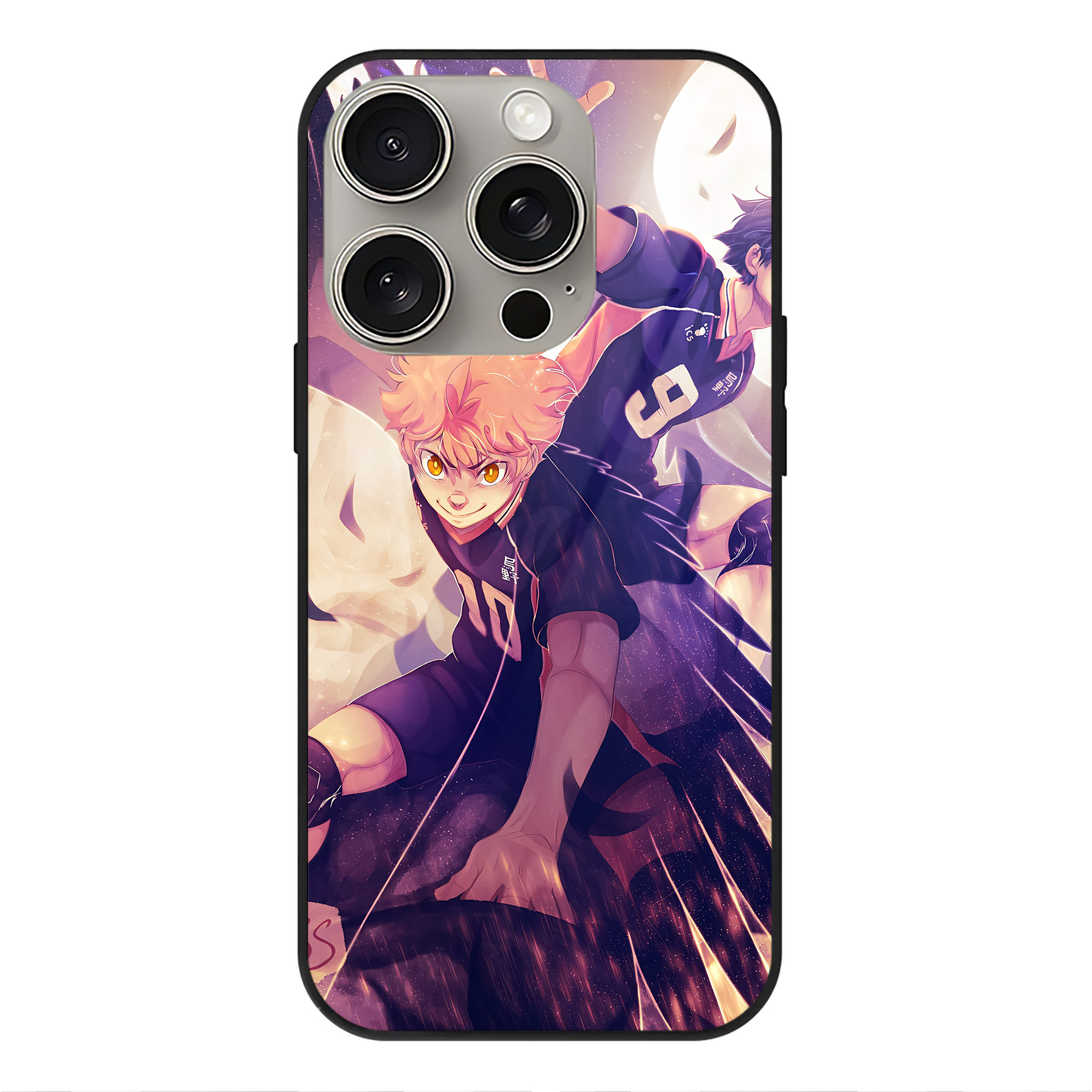 （画像用） ハイキュー!! Haikyu!! 【iPhone15Pro対応】スマホケース 耐衝撃＆黄変防止 背面ガラス