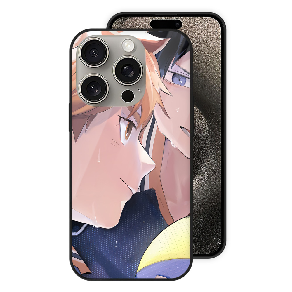 （画像用） ハイキュー!! Haikyu!! 【iPhone15Pro対応】スマホケース 耐衝撃＆黄変防止 背面ガラス