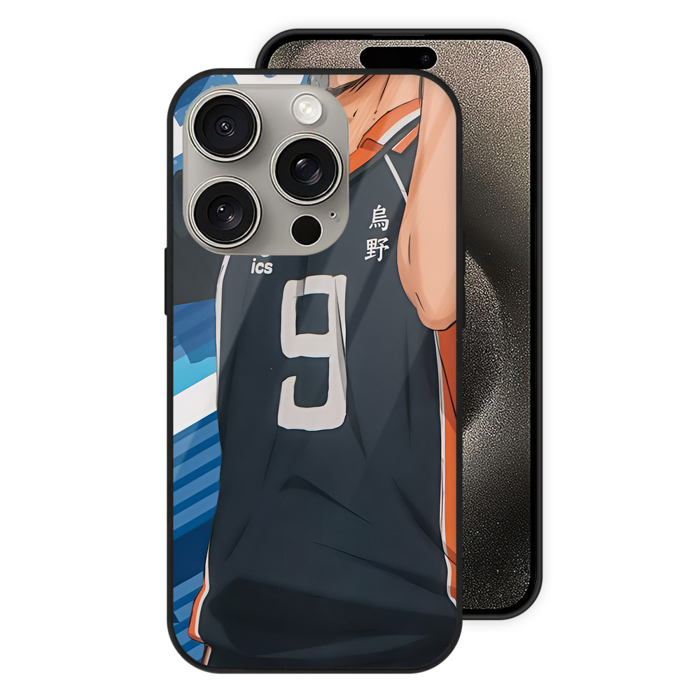 （画像用） ハイキュー!! Haikyu!! 【iPhone15Pro対応】スマホケース 耐衝撃＆黄変防止 背面ガラス