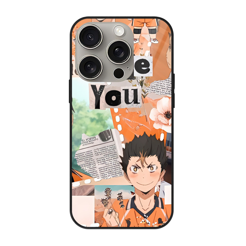 （画像用） ハイキュー!! Haikyu!! 【iPhone15Pro対応】スマホケース 耐衝撃＆黄変防止 背面ガラス
