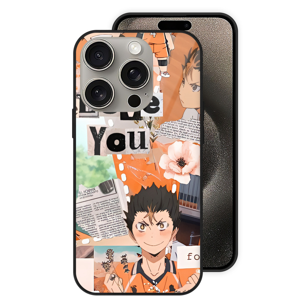 （画像用） ハイキュー!! Haikyu!! 【iPhone15Pro対応】スマホケース 耐衝撃＆黄変防止 背面ガラス
