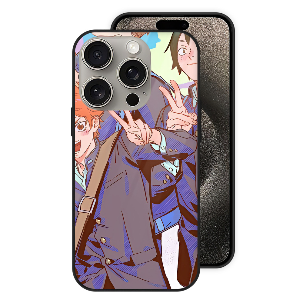 （画像用） ハイキュー!! Haikyu!! 【iPhone15Pro対応】スマホケース 耐衝撃＆黄変防止 背面ガラス
