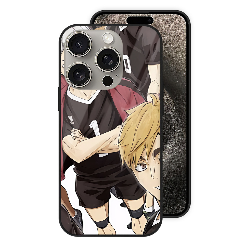 （画像用） ハイキュー!! Haikyu!! 【iPhone15Pro対応】スマホケース 耐衝撃＆黄変防止 背面ガラス