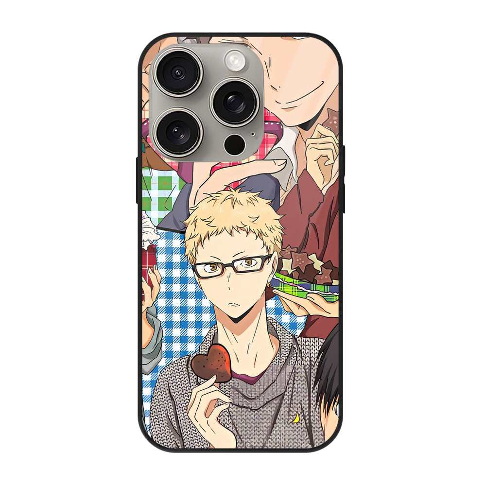 （画像用） ハイキュー!! Haikyu!! 【iPhone15Pro対応】スマホケース 耐衝撃＆黄変防止 背面ガラス
